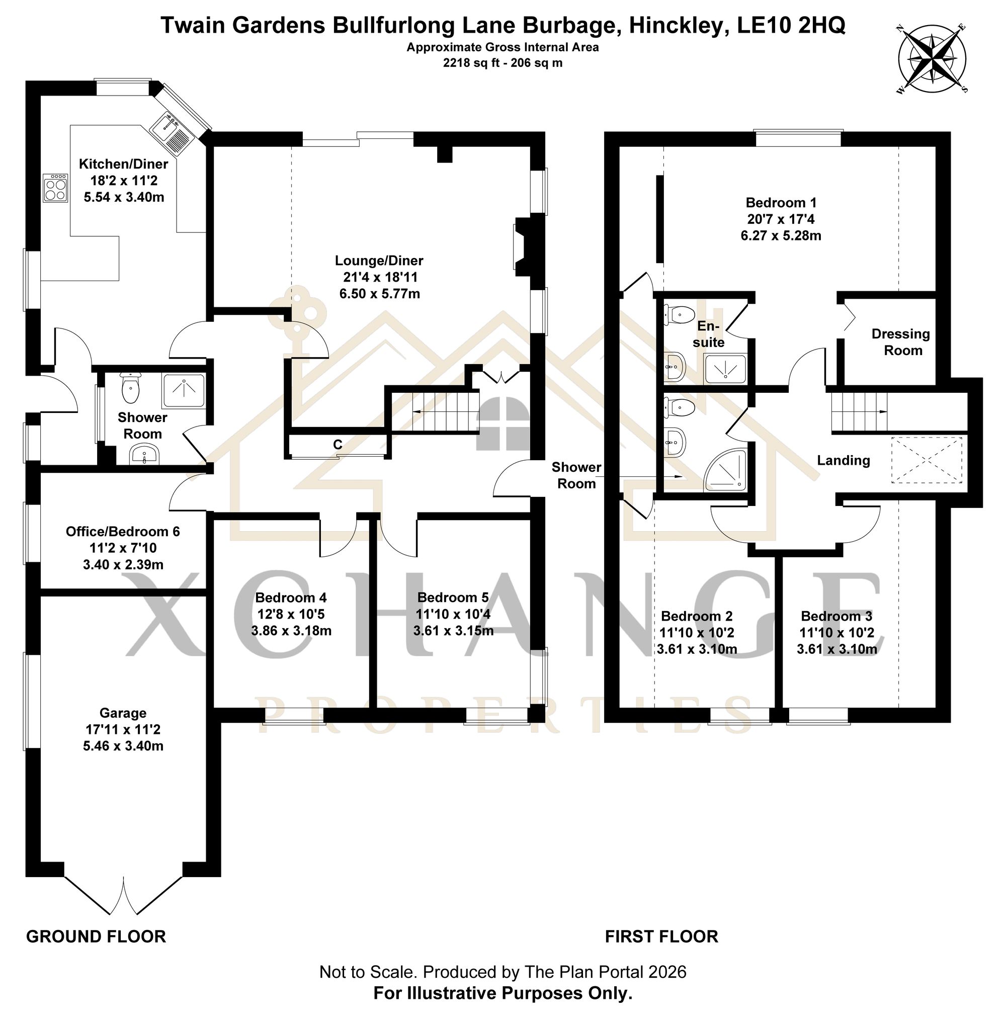 Twain Gardens Bullfurlong Lane, Hinckley floorplan