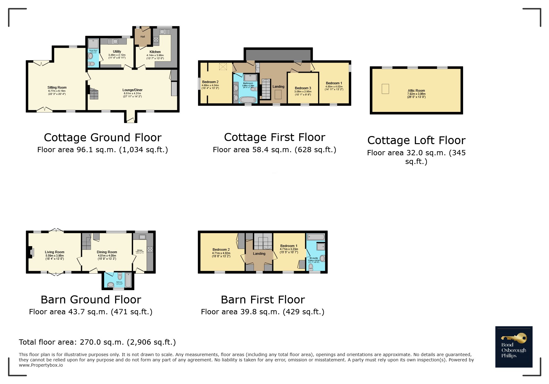 Highford Cottage,, Higher Clovelly, Devon floorplan