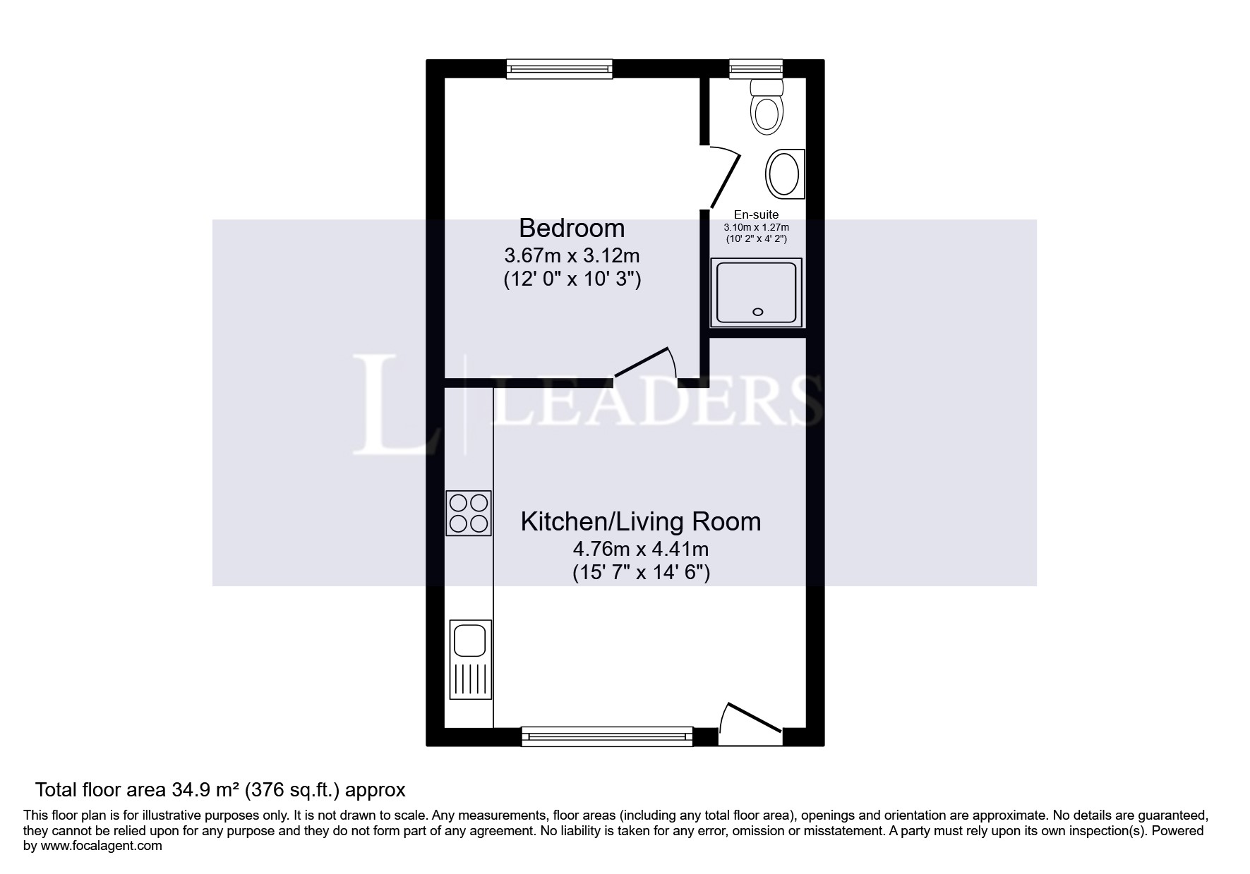 Flat 3, 199, Ray Street, Heanor floorplan