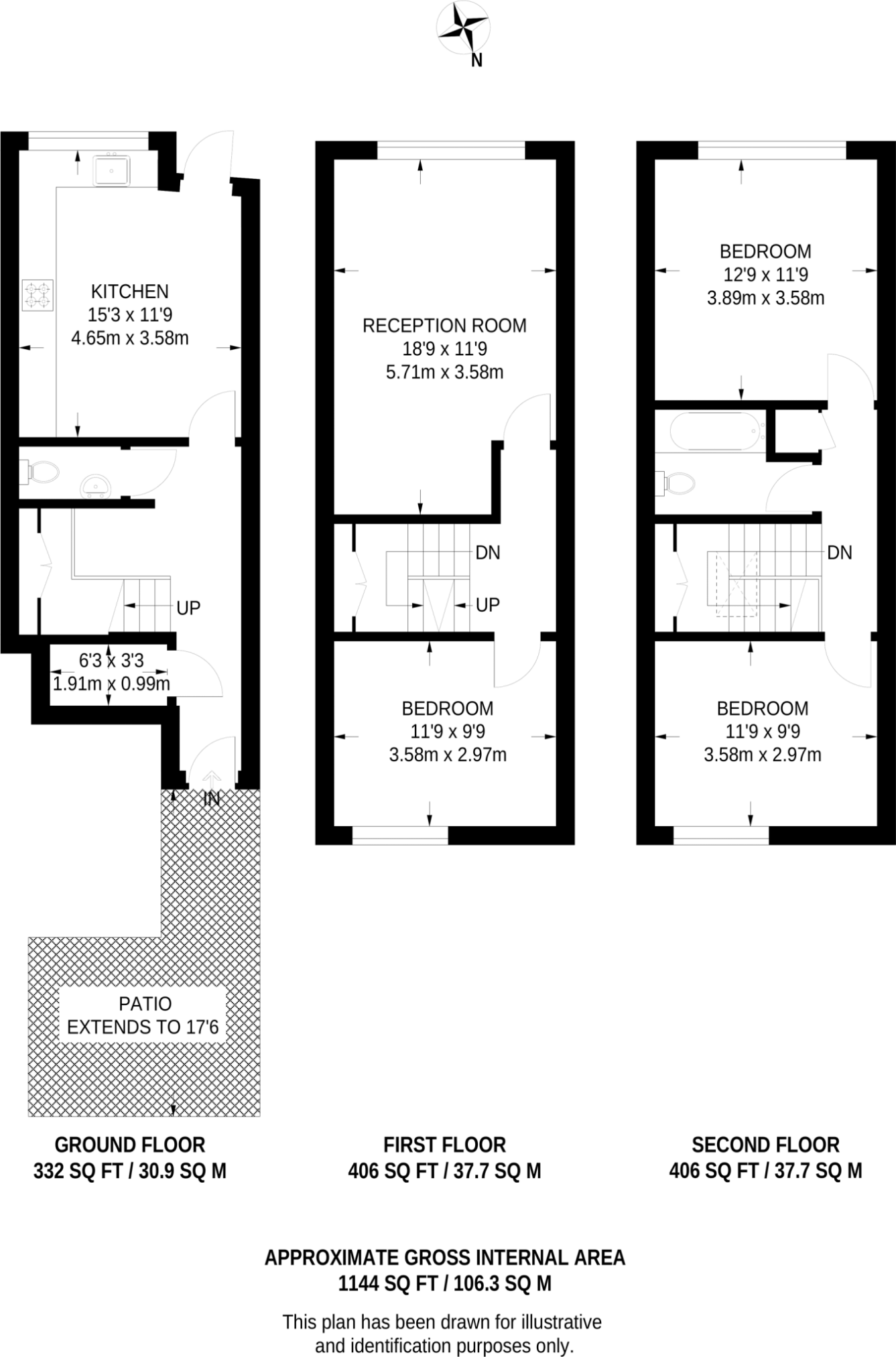 5, Stuart Road, London floorplan