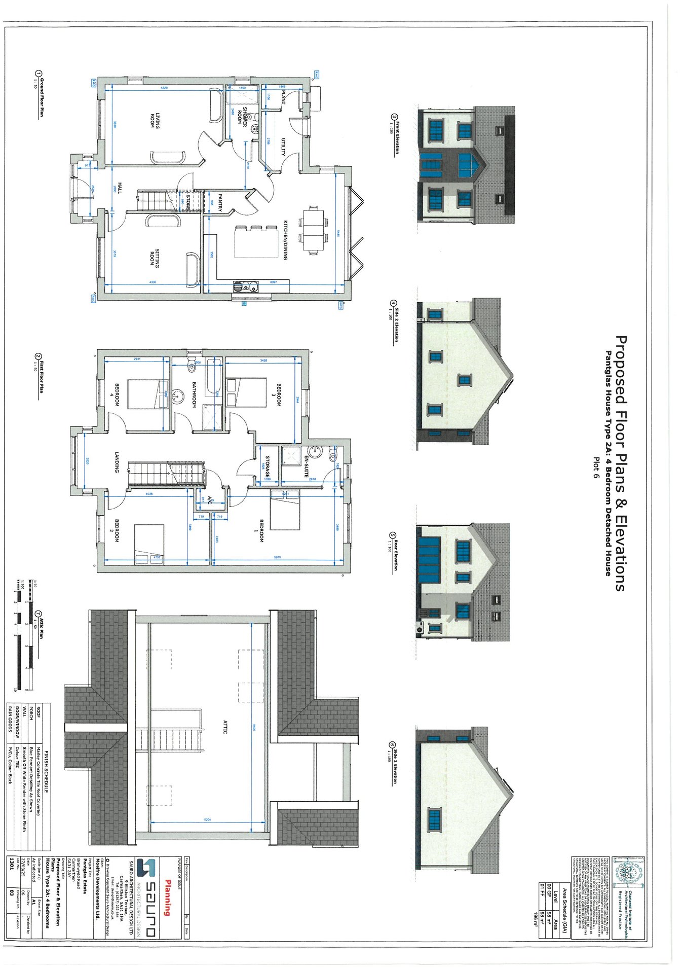 Plot 6 at Pantglas,, Bronwydd Road, Carmarthen floorplan