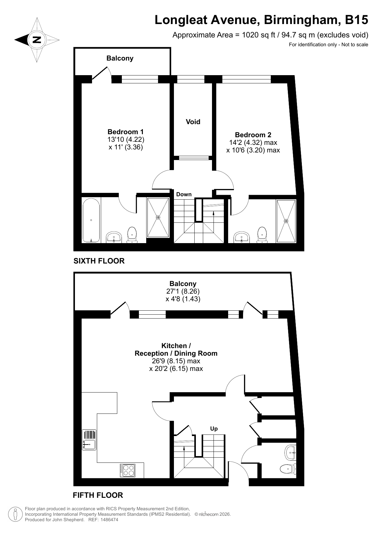 Apartment 50, 29, Longleat Avenue, West Midlands floorplan