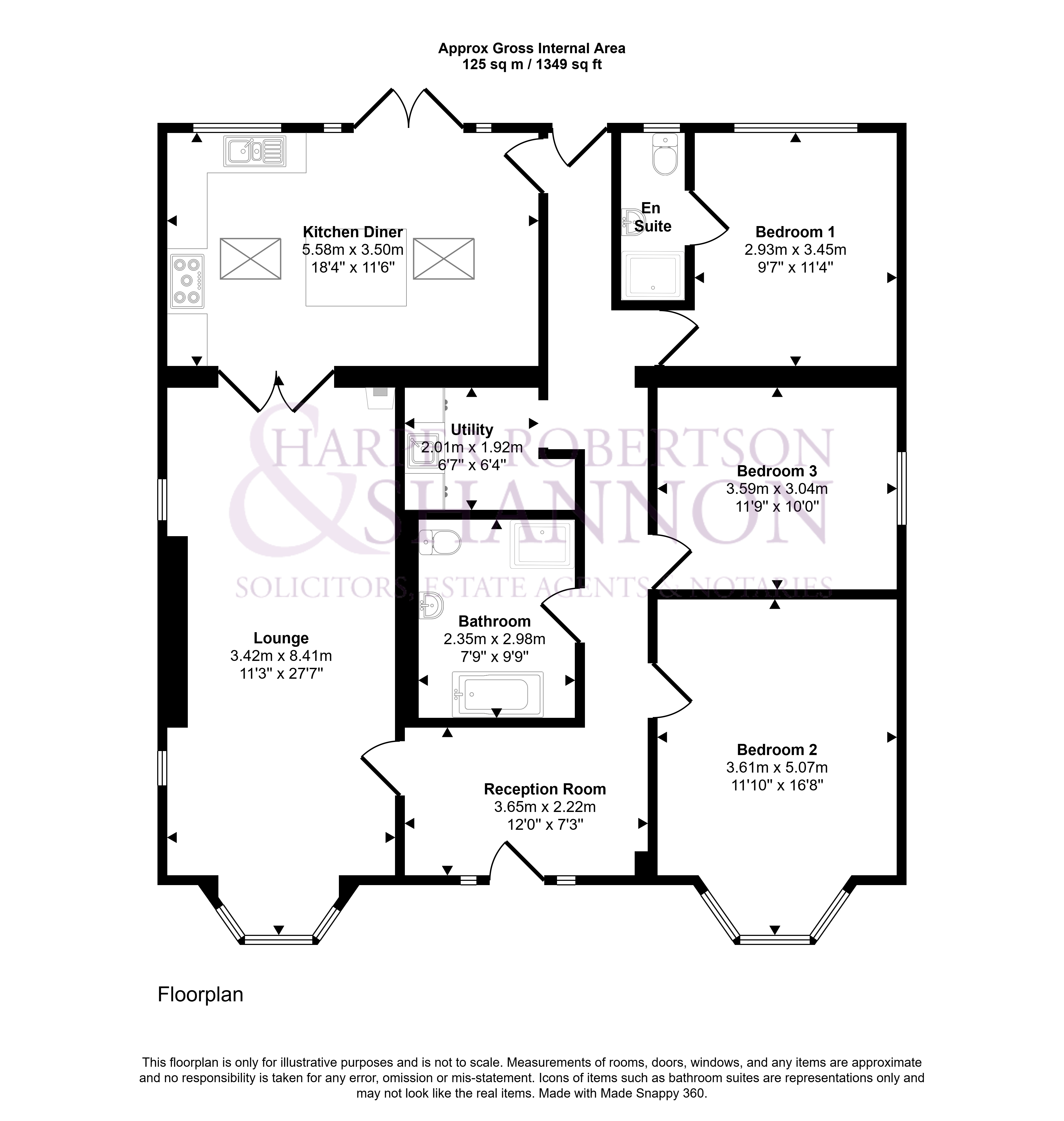 Westlands, Dominion Road, Gretna floorplan
