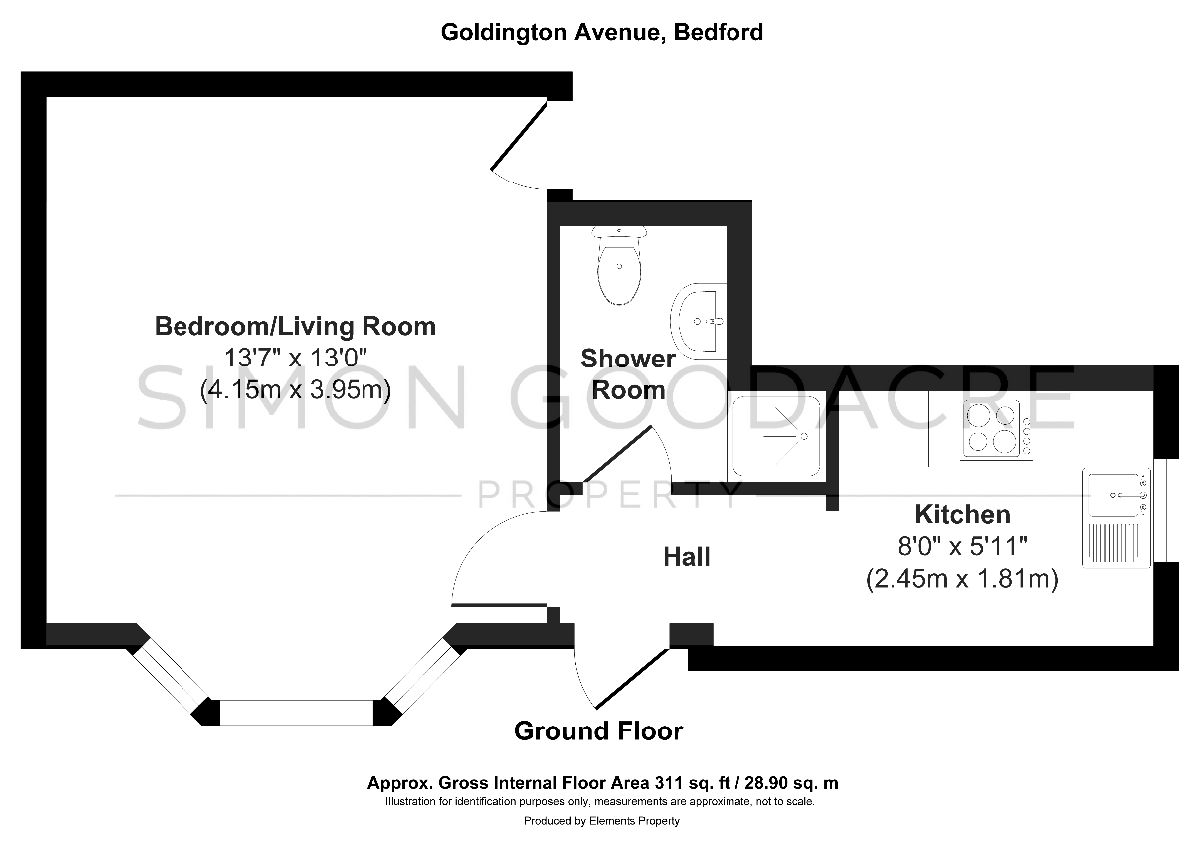 Flat 4, 57 Goldington Avenue, Bedford floorplan