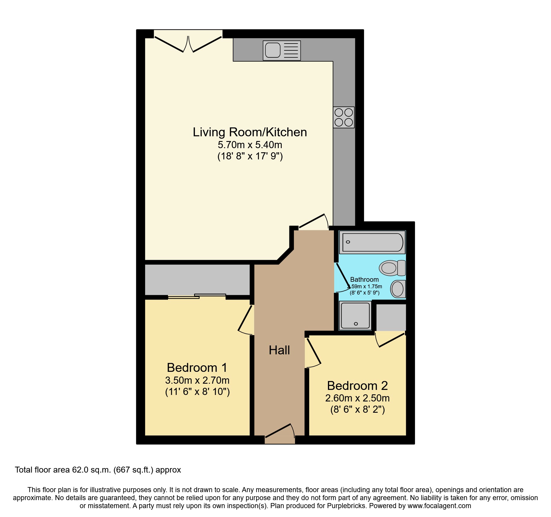 Millers Close, Kislingbury NN7, 2 bedroom bungalow for sale 64006720