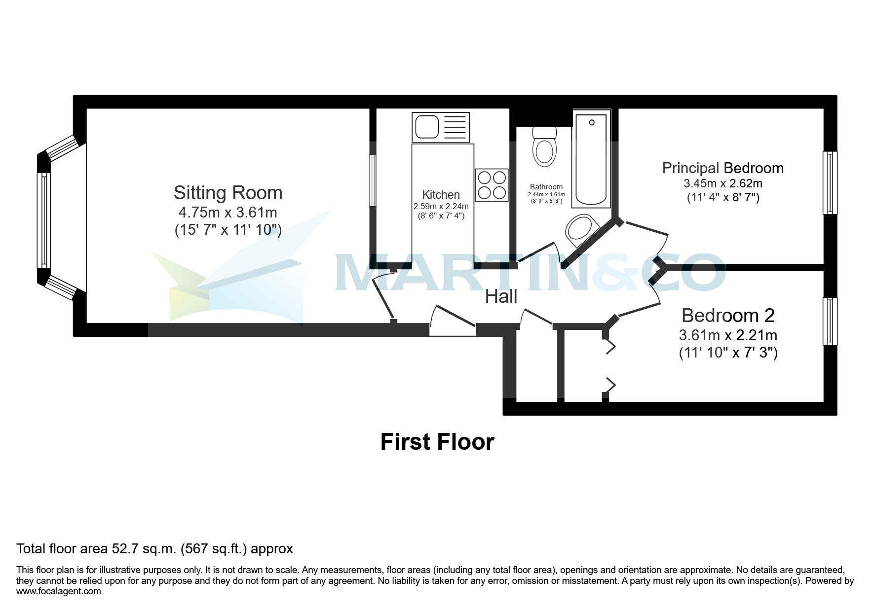 9, Foxhills, Woking floorplan