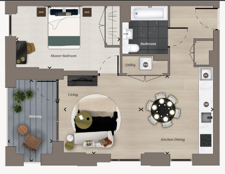 Flat 84, Monterrey House, London floorplan