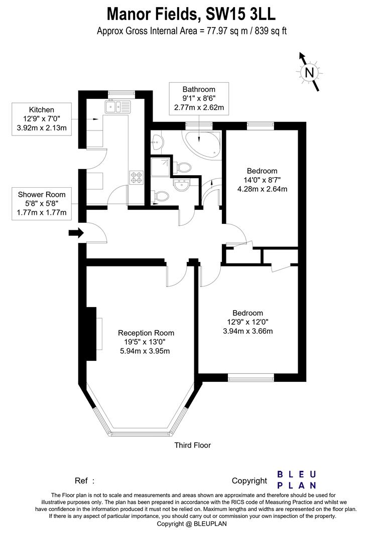 7, Balliol House, Putney floorplan