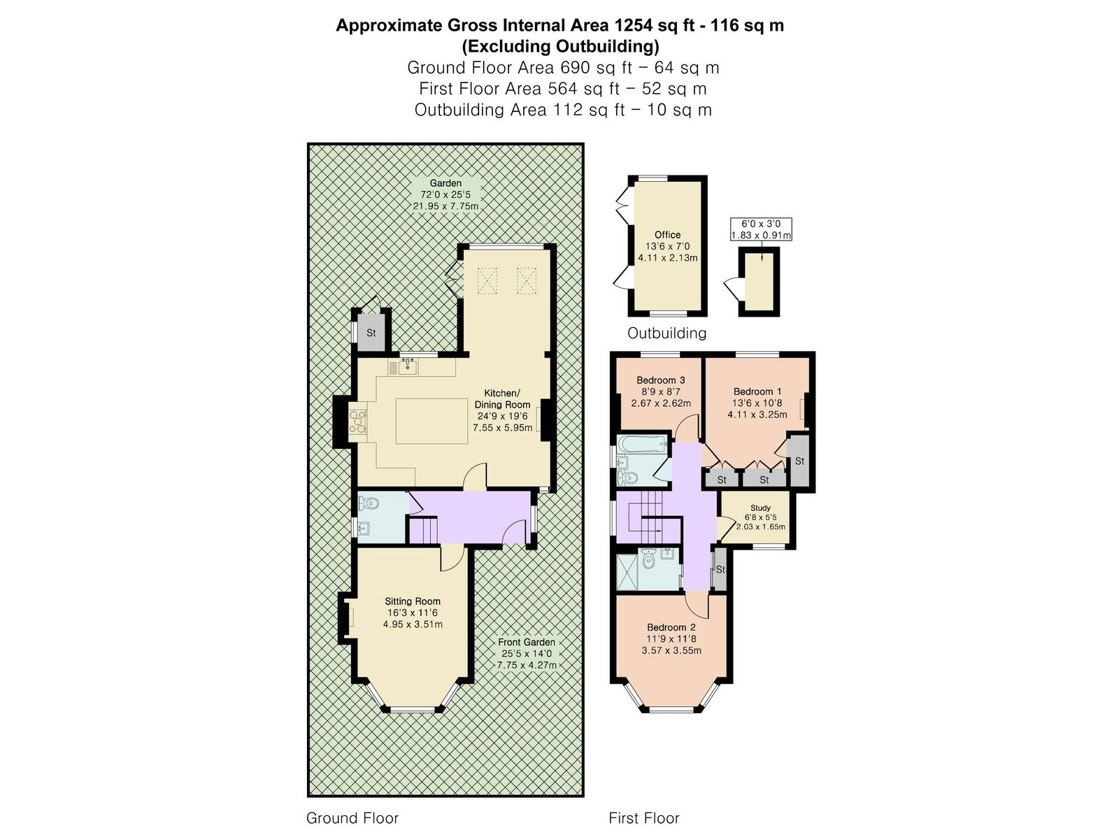 16, Minster Road, Bromley floorplan
