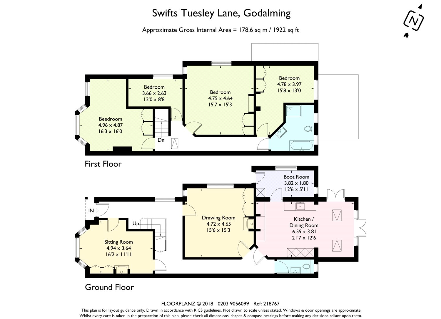 4 Bedrooms Semi-detached house for sale in Tuesley Lane, Godalming, Surrey GU7