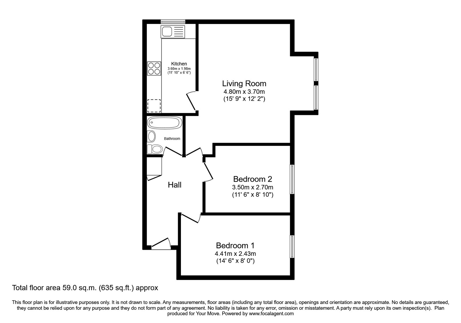 3 Laurier Court,, Northcourt Road, West Sussex floorplan