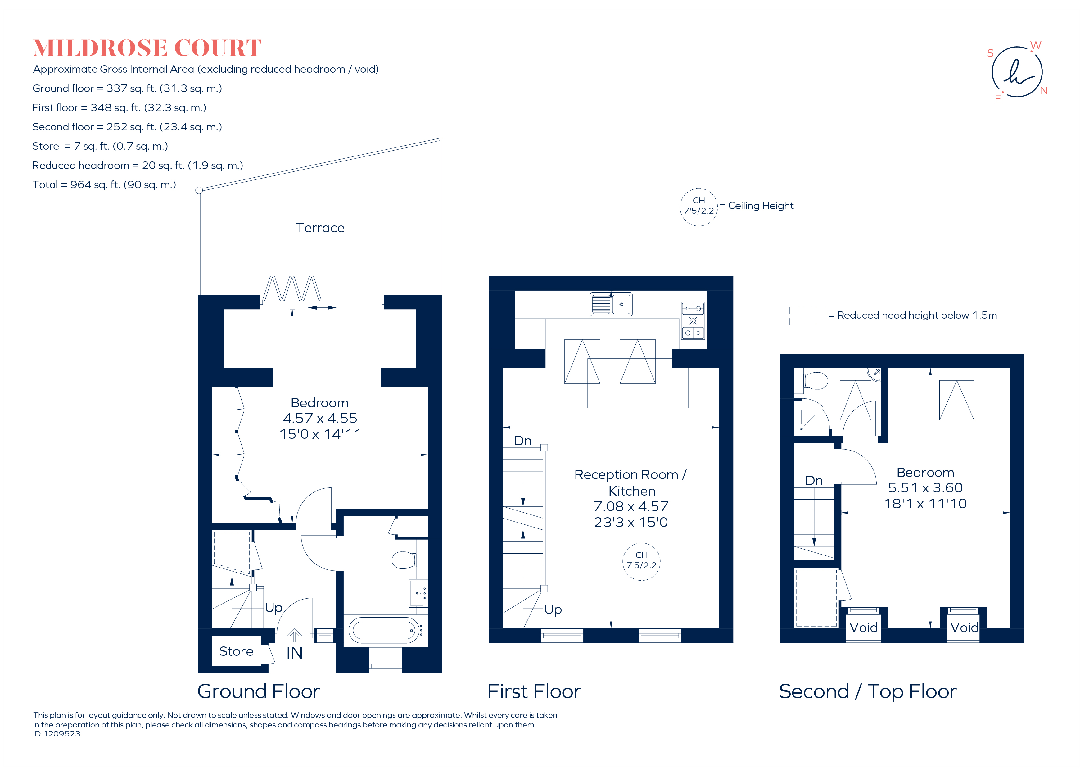 Flat 2, Mildrose Court, 16-19 Malvern Mews, London floorplan