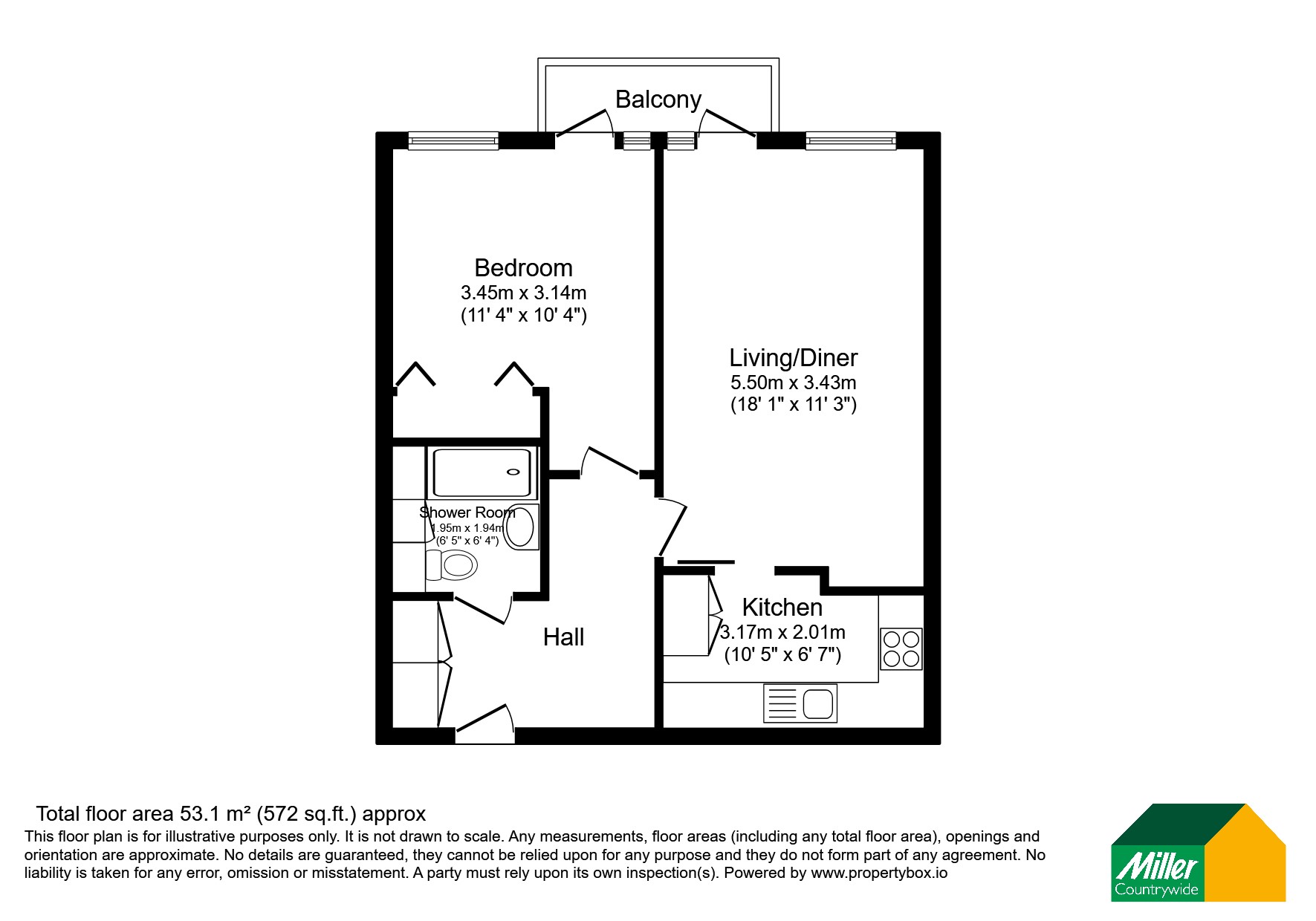 25, Town Quay, Wadebridge floorplan