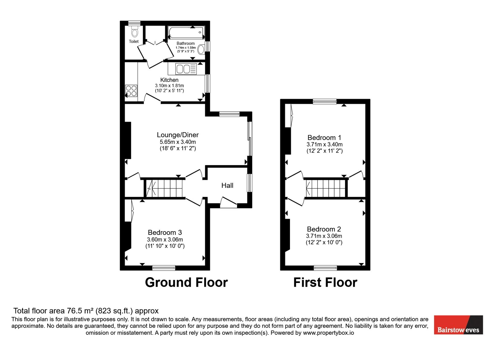 76, Farningham Road, Surrey floorplan