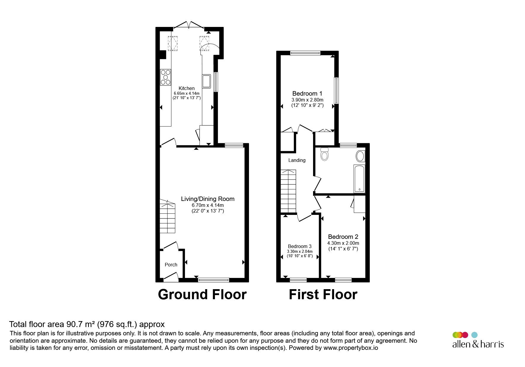 45, Swan Street, Pontyclun floorplan