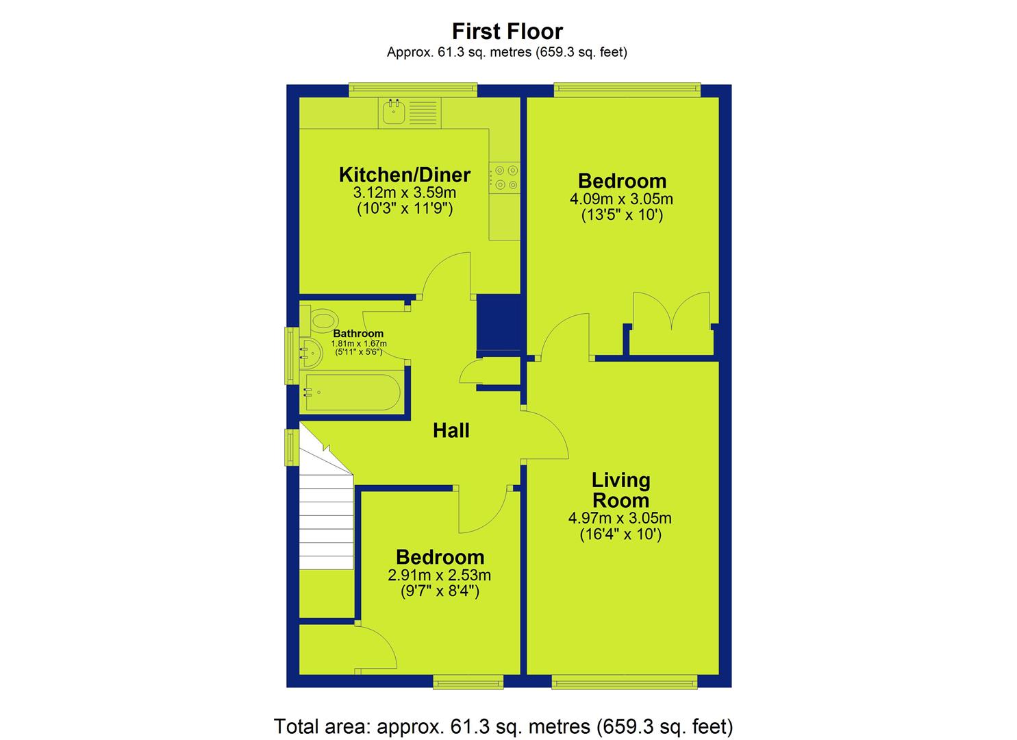 2 Clumber Court, Clumber Crescent South, Nottingham floorplan