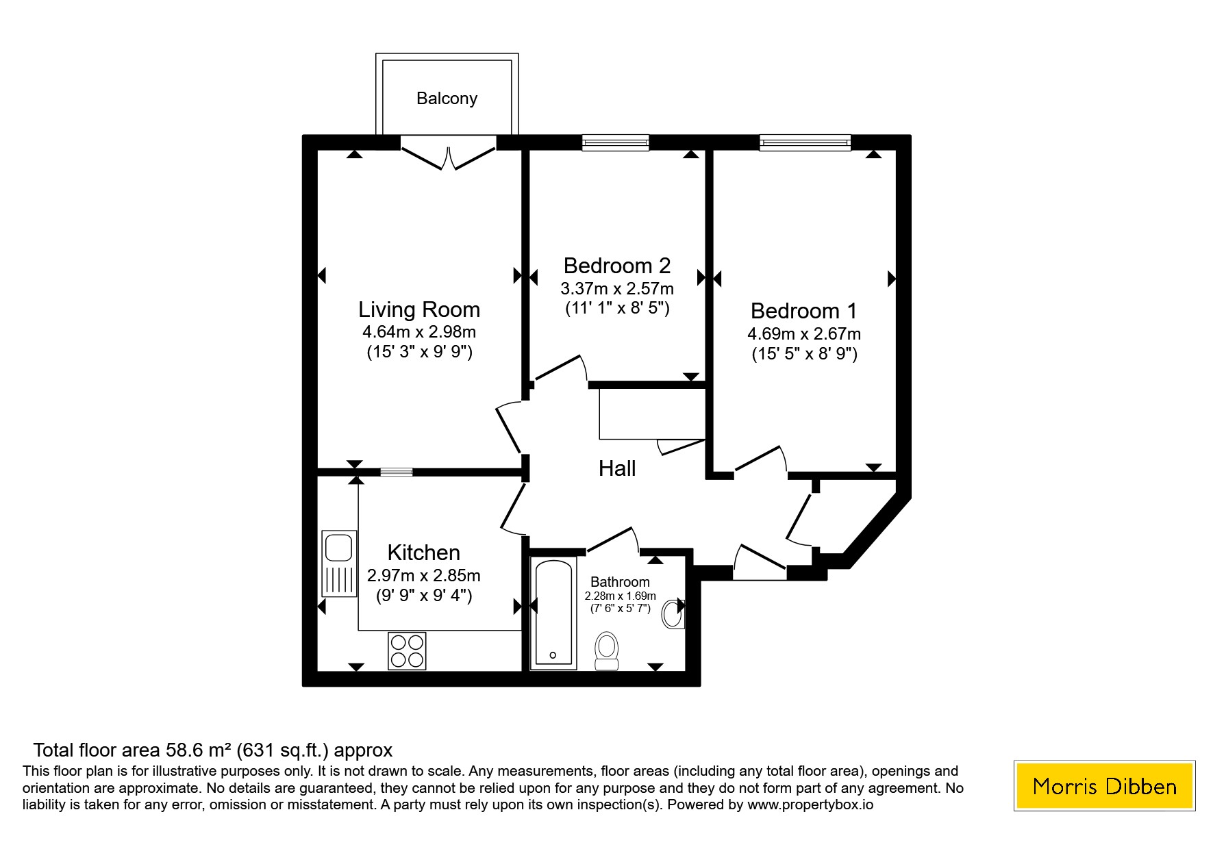 177, Channon Court, Southampton floorplan