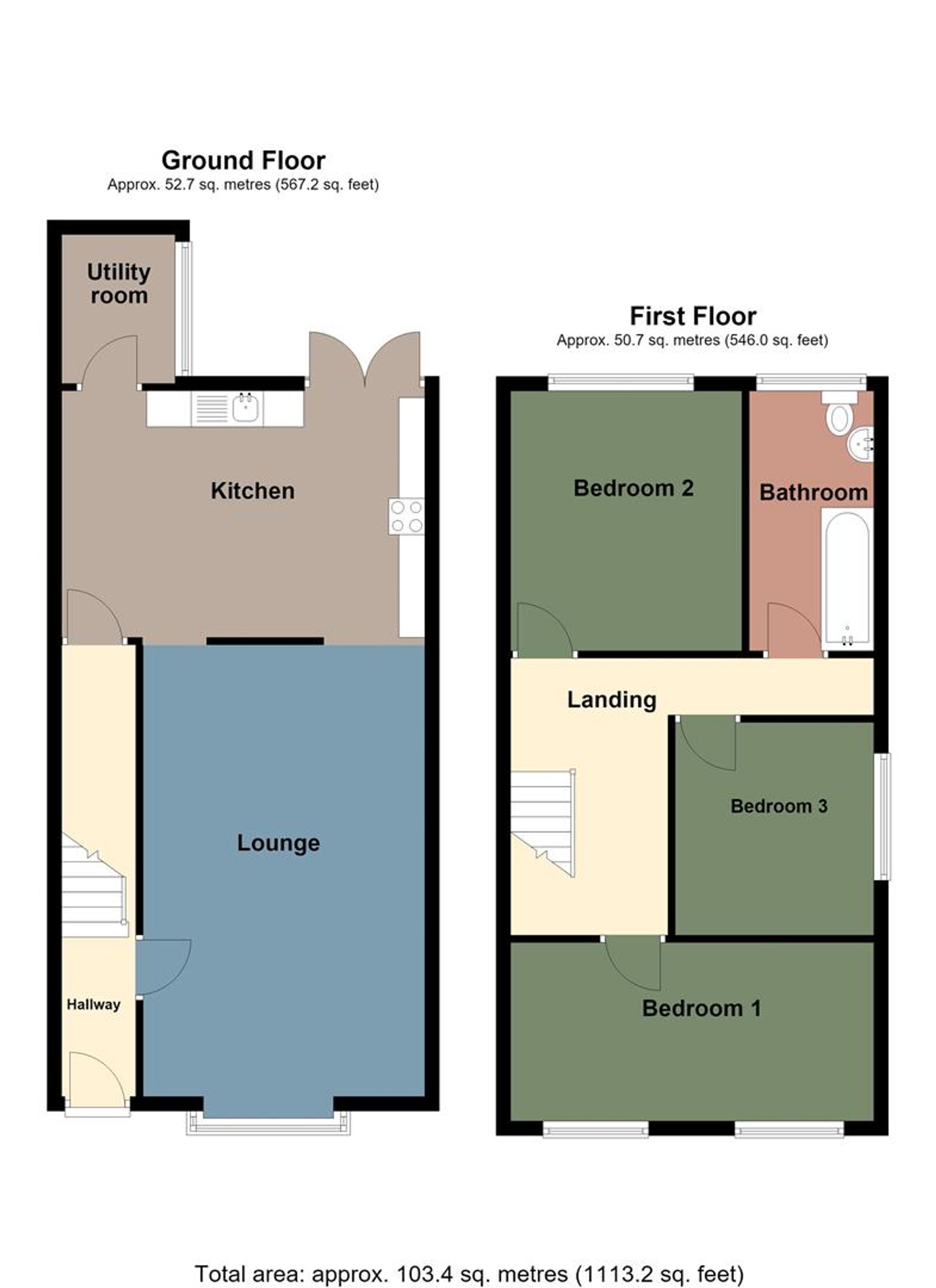 11, Coombes Road, Neath floorplan