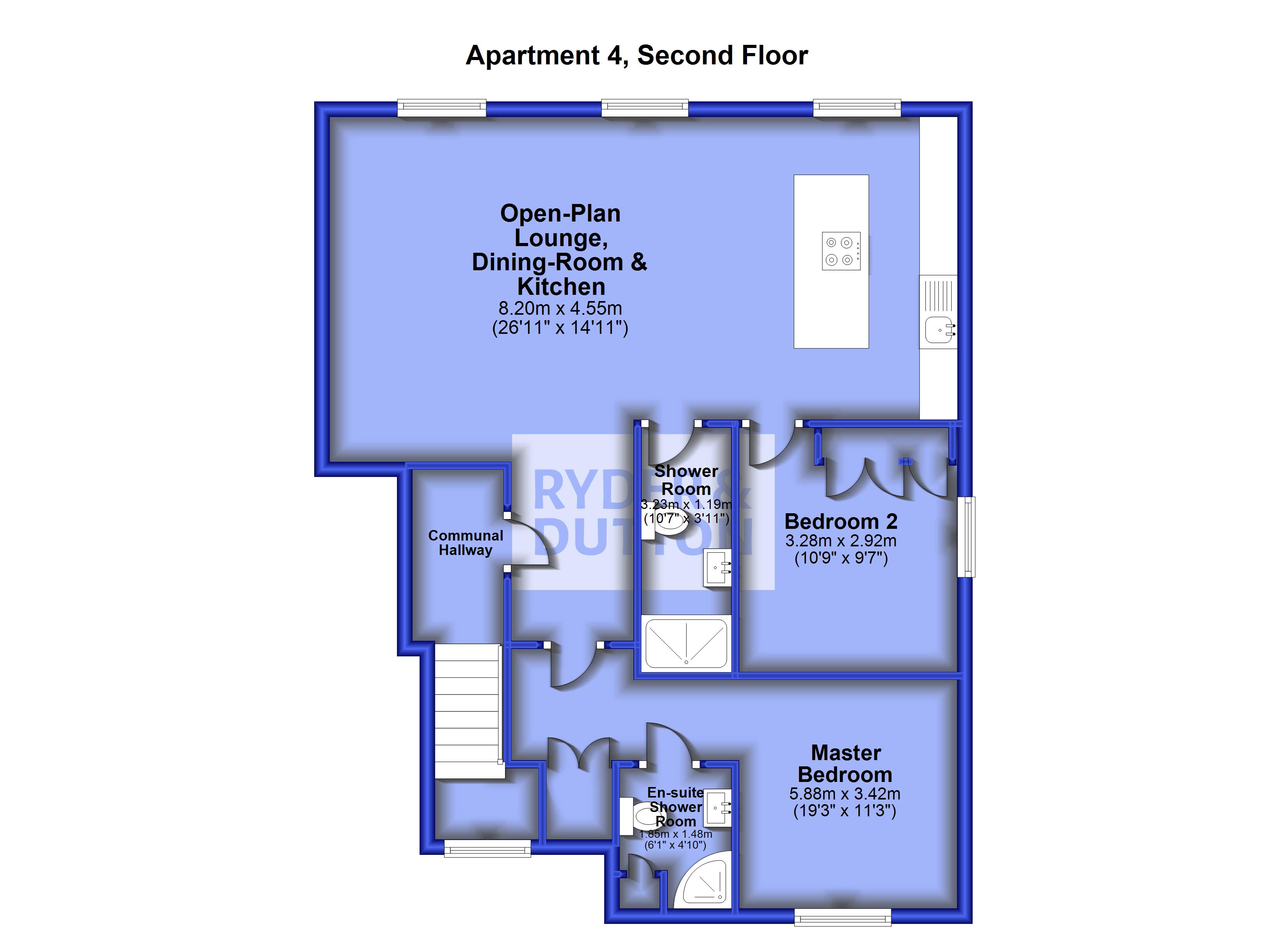 4, Queens Apartments, Rawtenstall floorplan