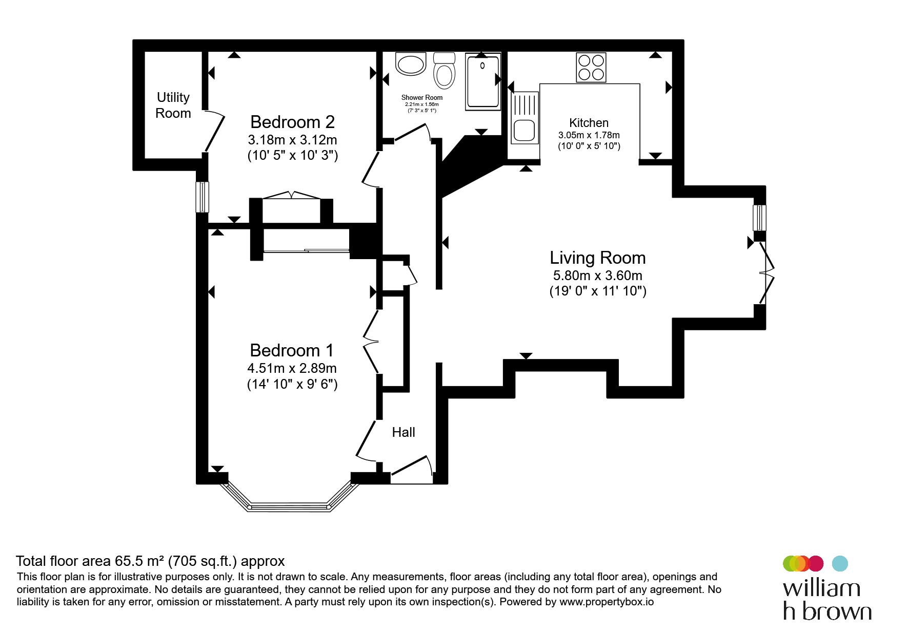 Garden Flat, 50, Street Lane, Leeds floorplan