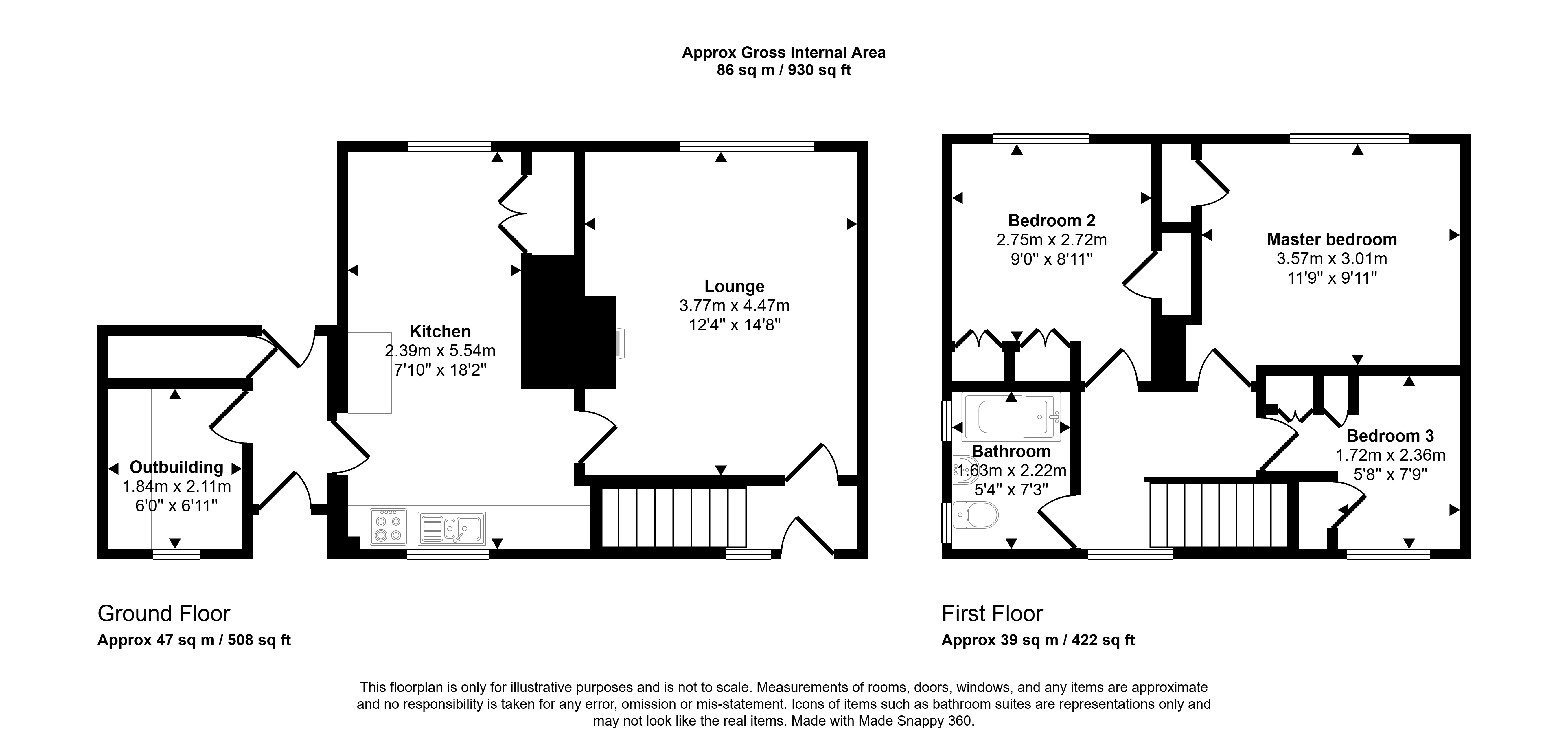 67, Barkwood Road, Rowlands Gill floorplan