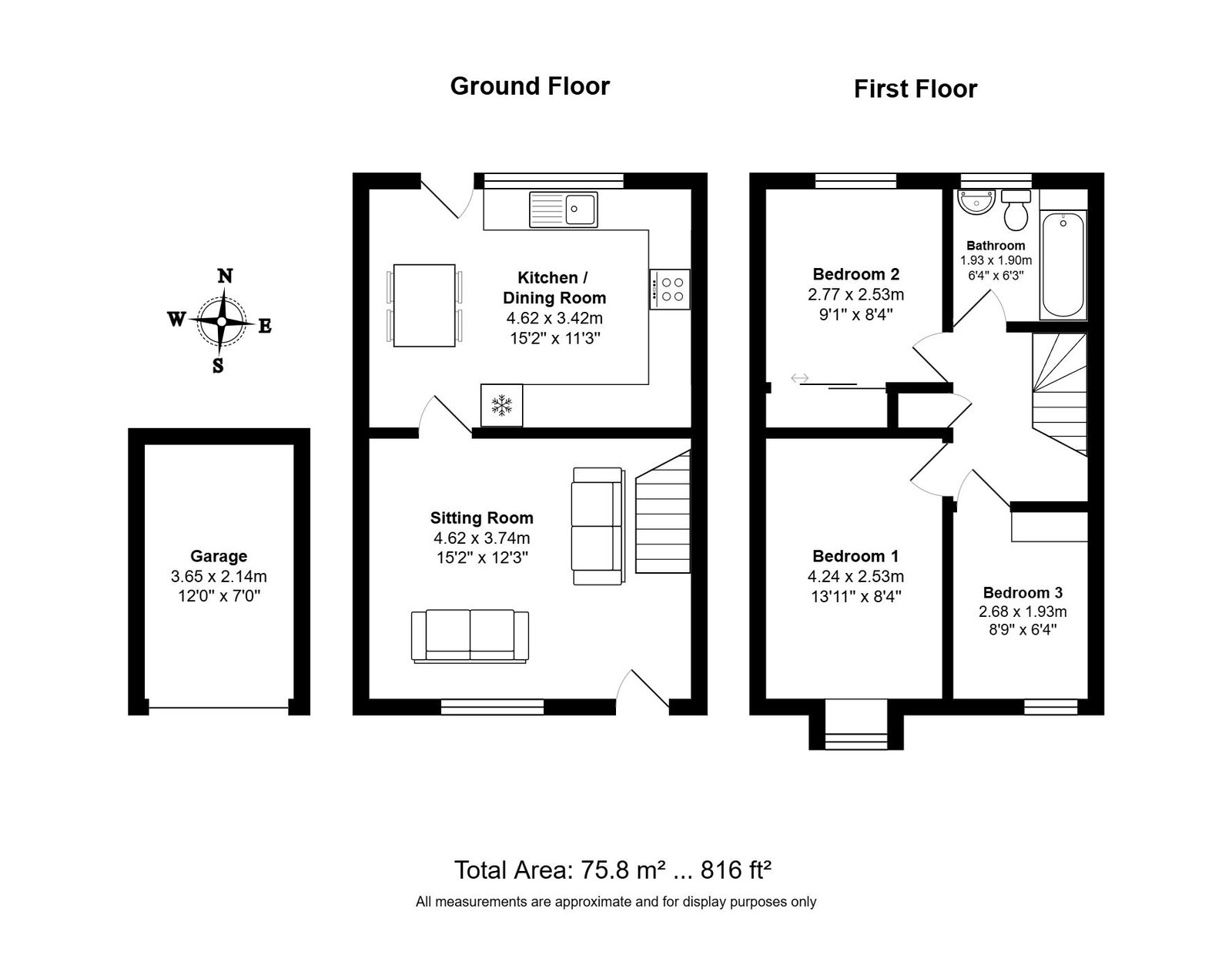 27, St. Marys Close, Huntingdon floorplan