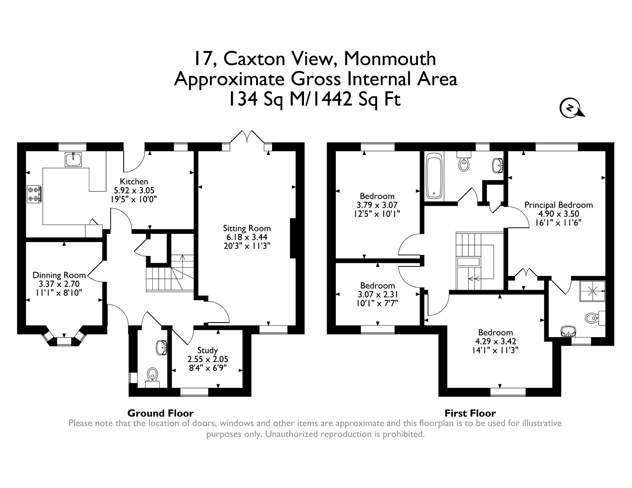 17, Caxton View, Monmouth floorplan