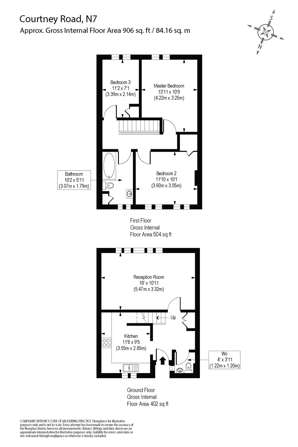 61, Courtney Court, Courtney Road floorplan