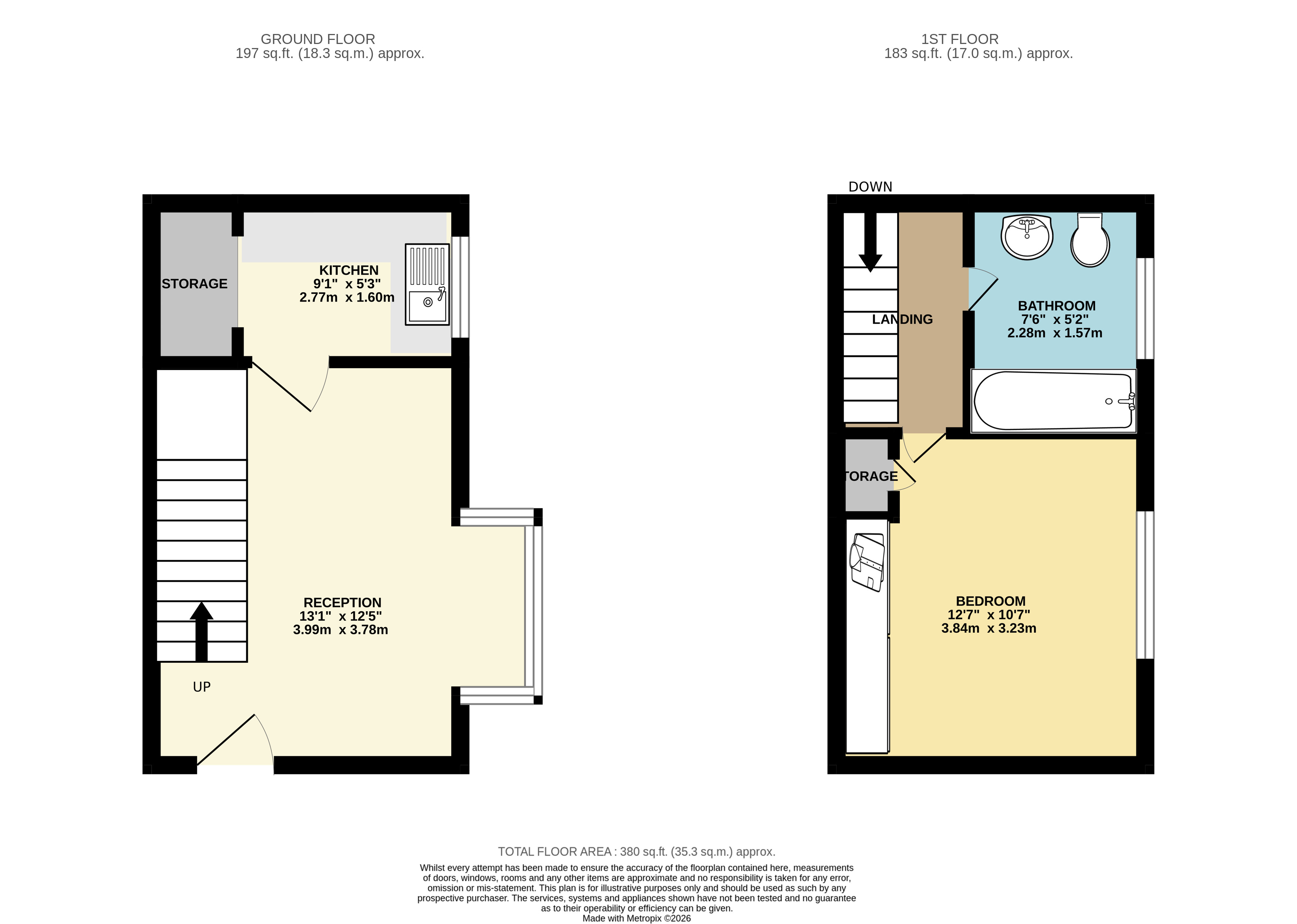3, Heron Drive, Luton floorplan