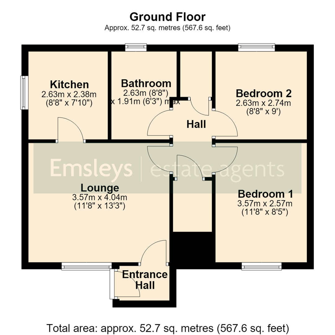64, Wordsworth Drive, Leeds floorplan