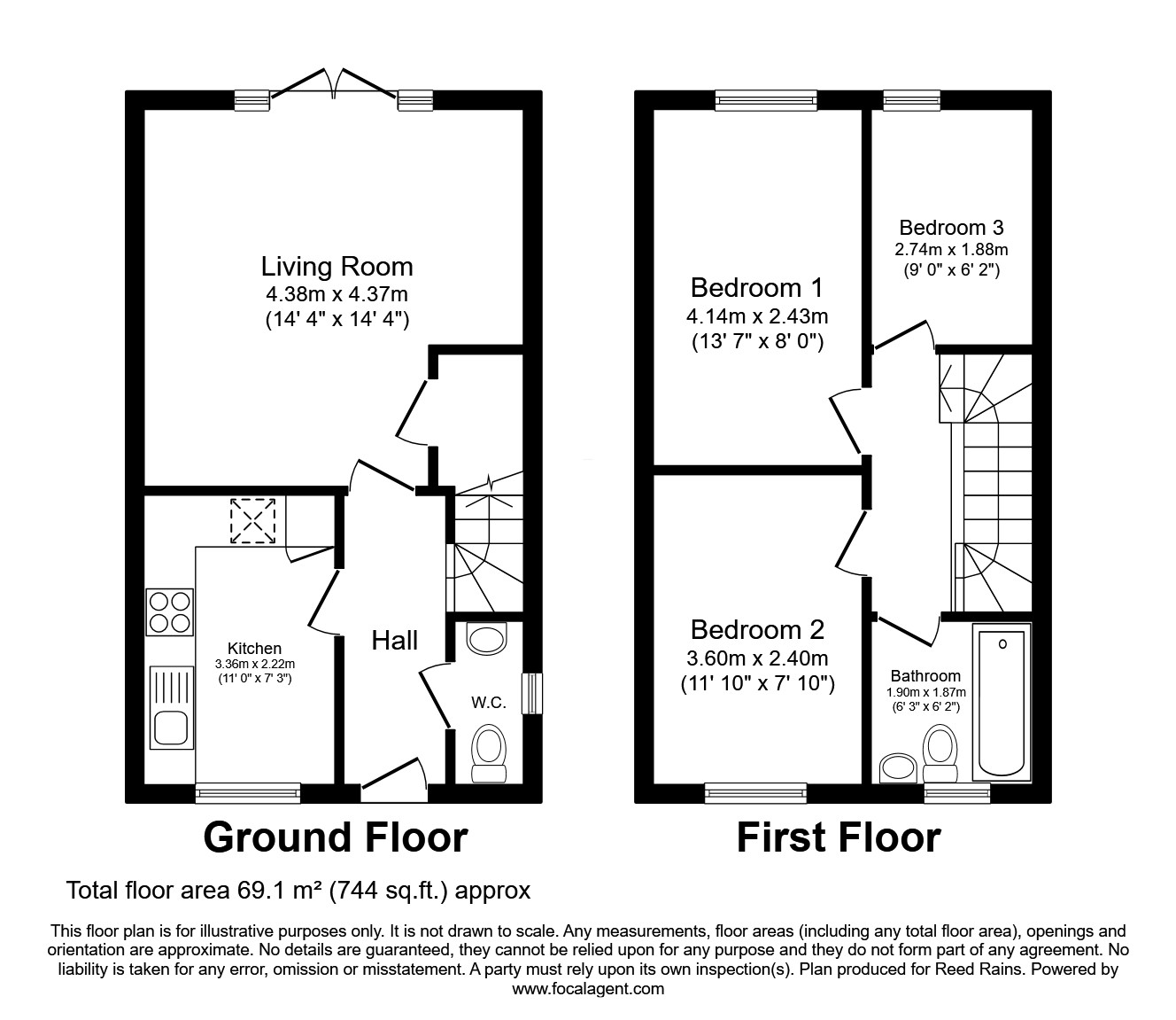 22, Boulter Close, Manchester floorplan