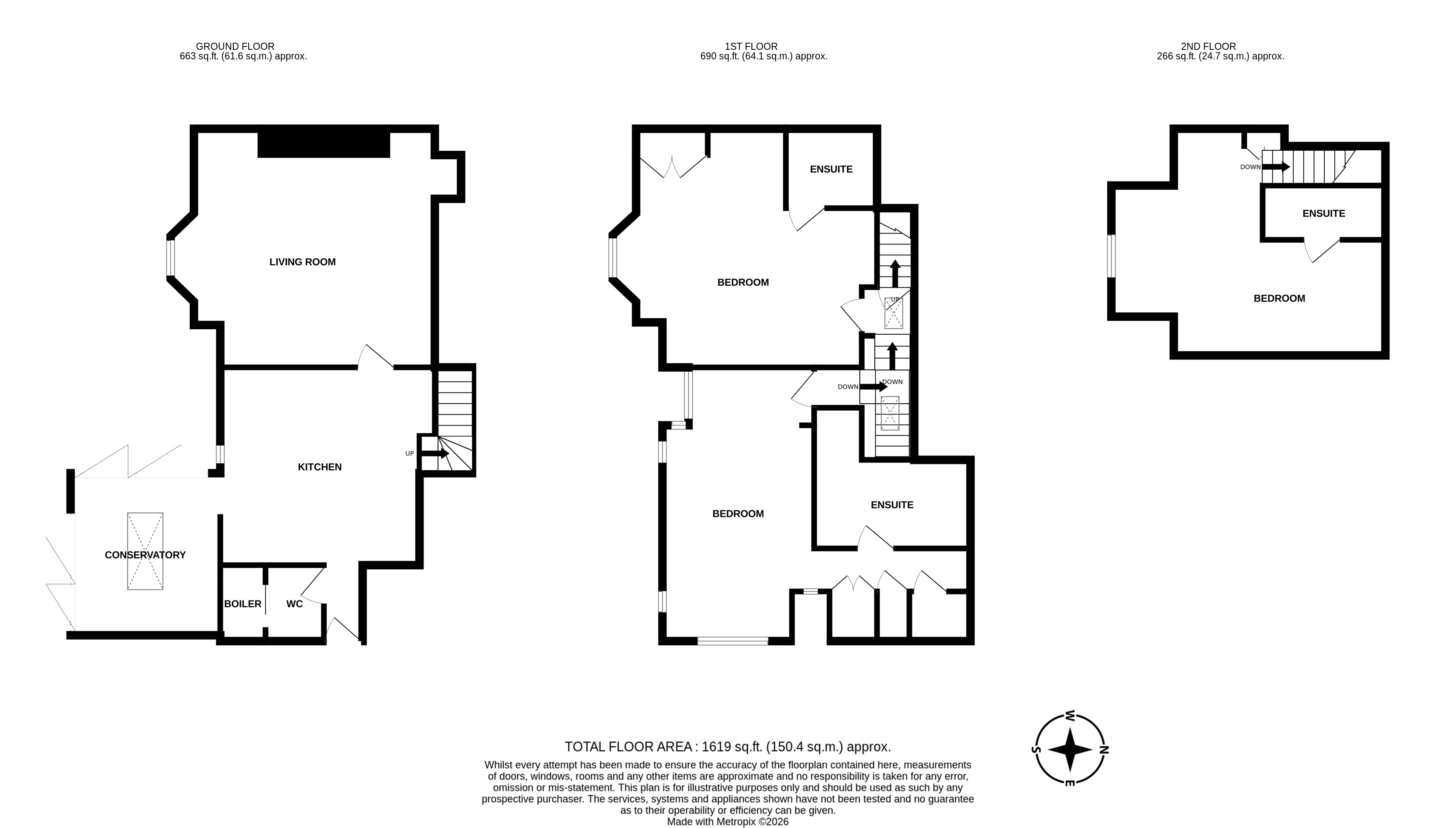 1 and 2 Fownhope Court,, Fownhope, Herefordshire floorplan