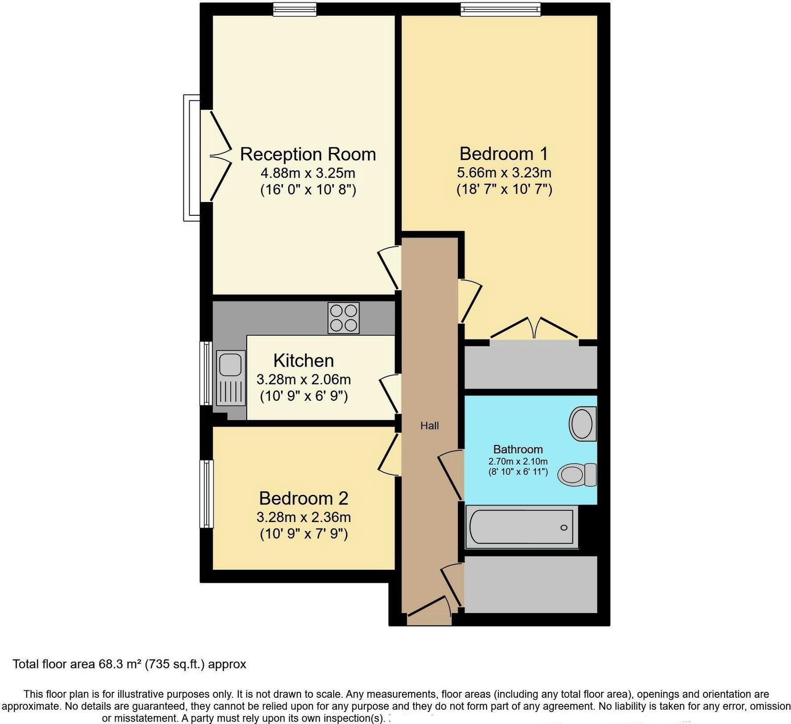 Spring Road, Southampton floorplan