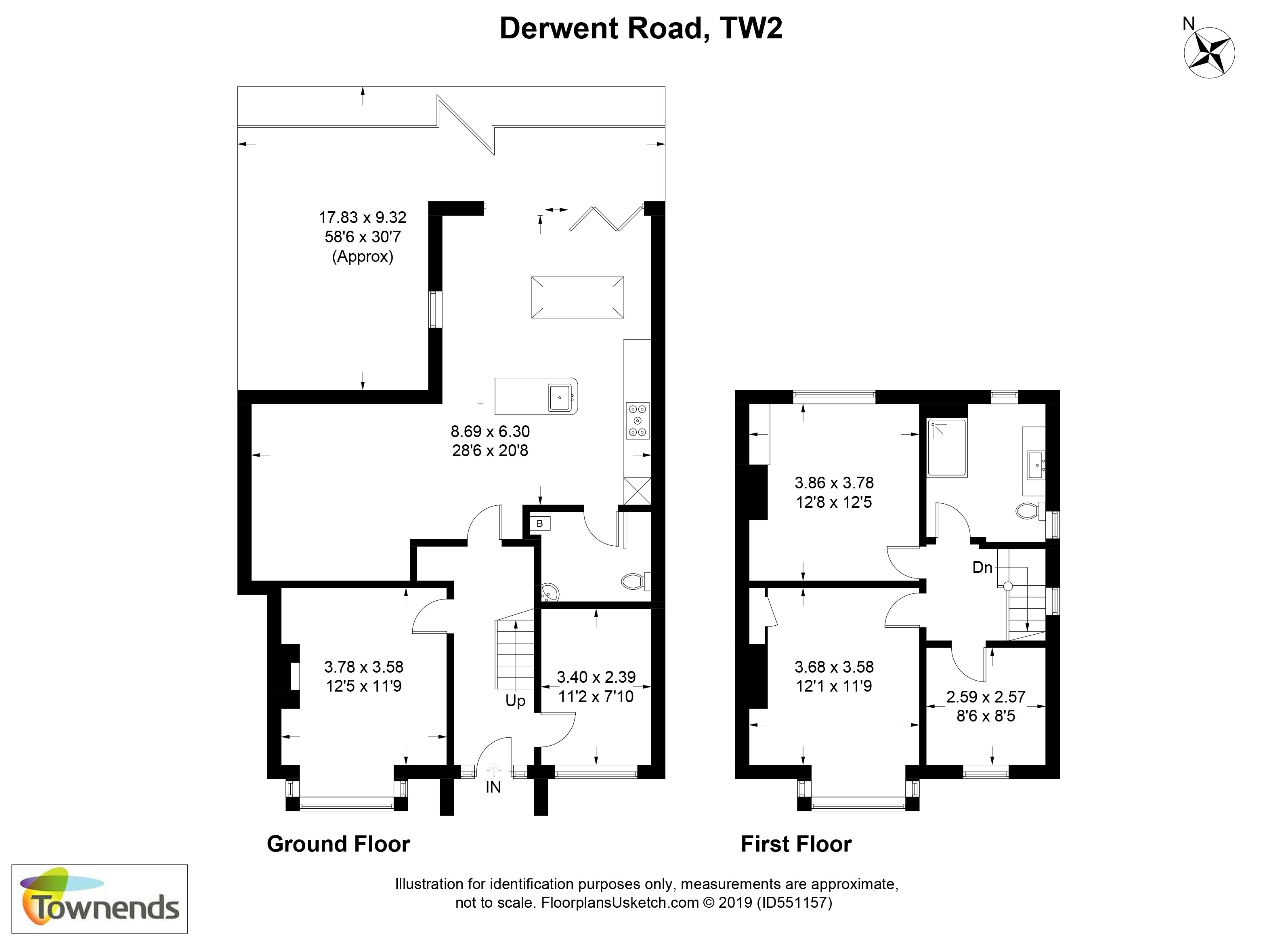 3 Bedrooms Semi-detached house for sale in Derwent Road, Twickenham TW2