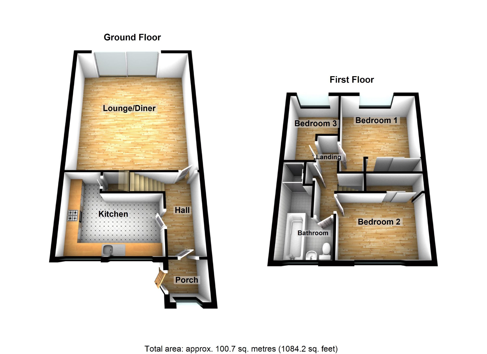 3 Bedrooms Terraced house for sale in Faraday Road, Chells, Stevenage, Herts SG2