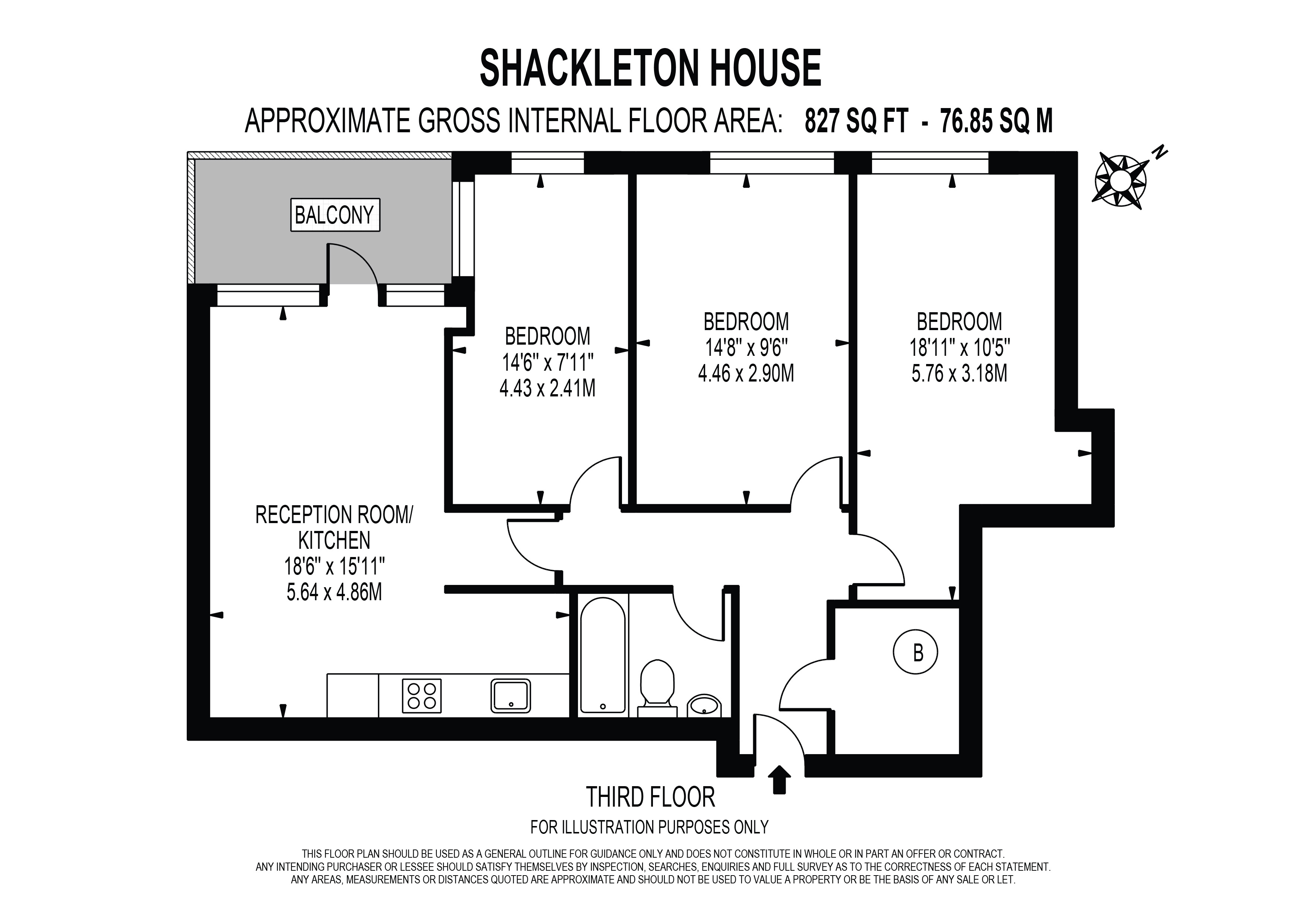 Unit 136, Shackleton House, 209, Purley Way, CROYDON floorplan