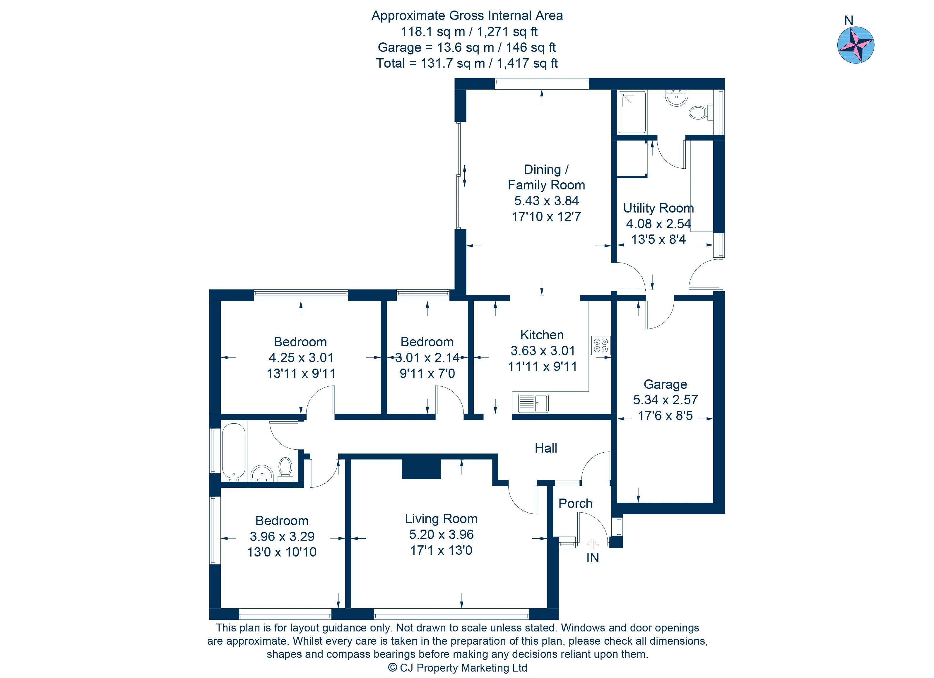 3 Bedrooms Bungalow for sale in Edwin Road, Didcot OX11