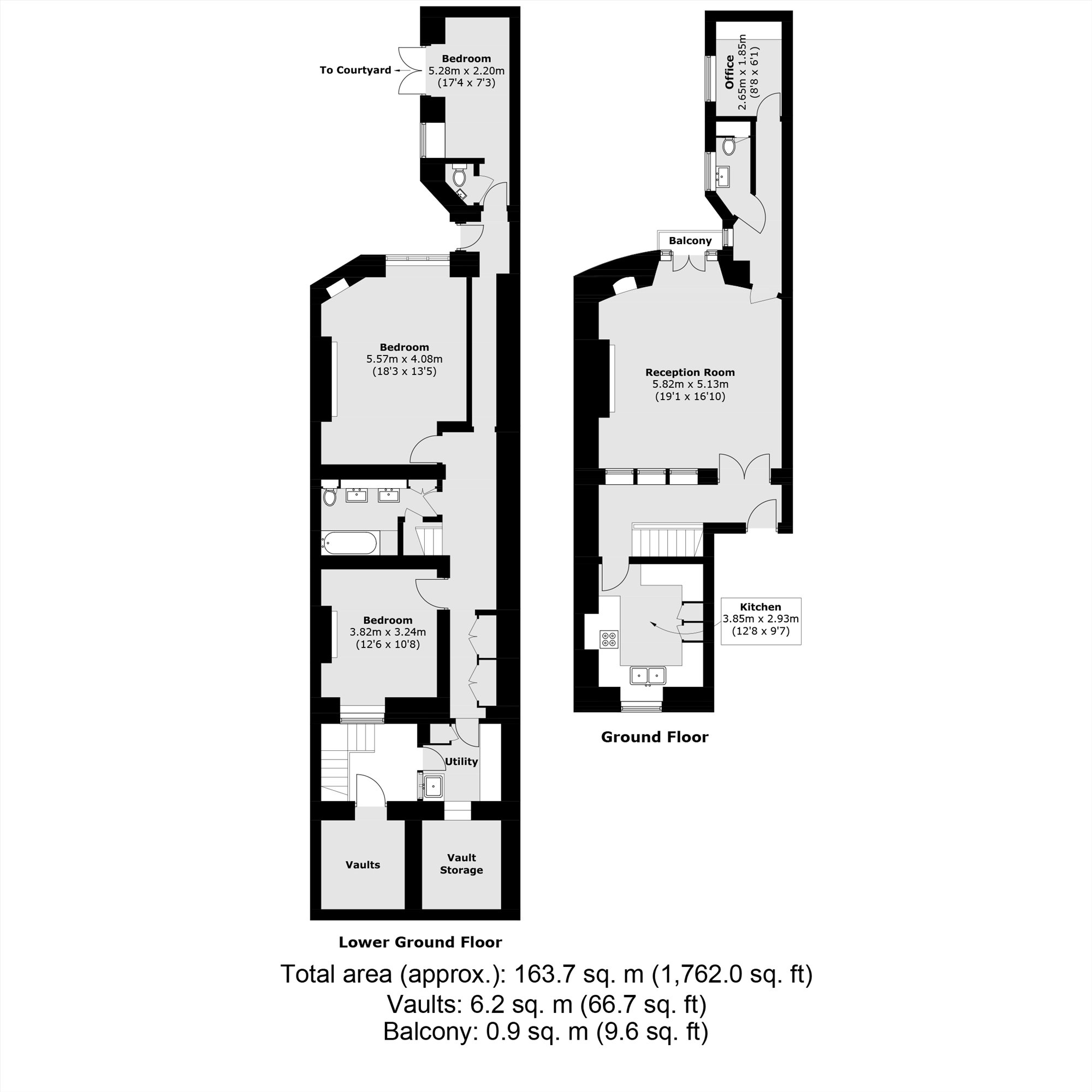 Flat 1, 17, Mecklenburgh Square, London floorplan