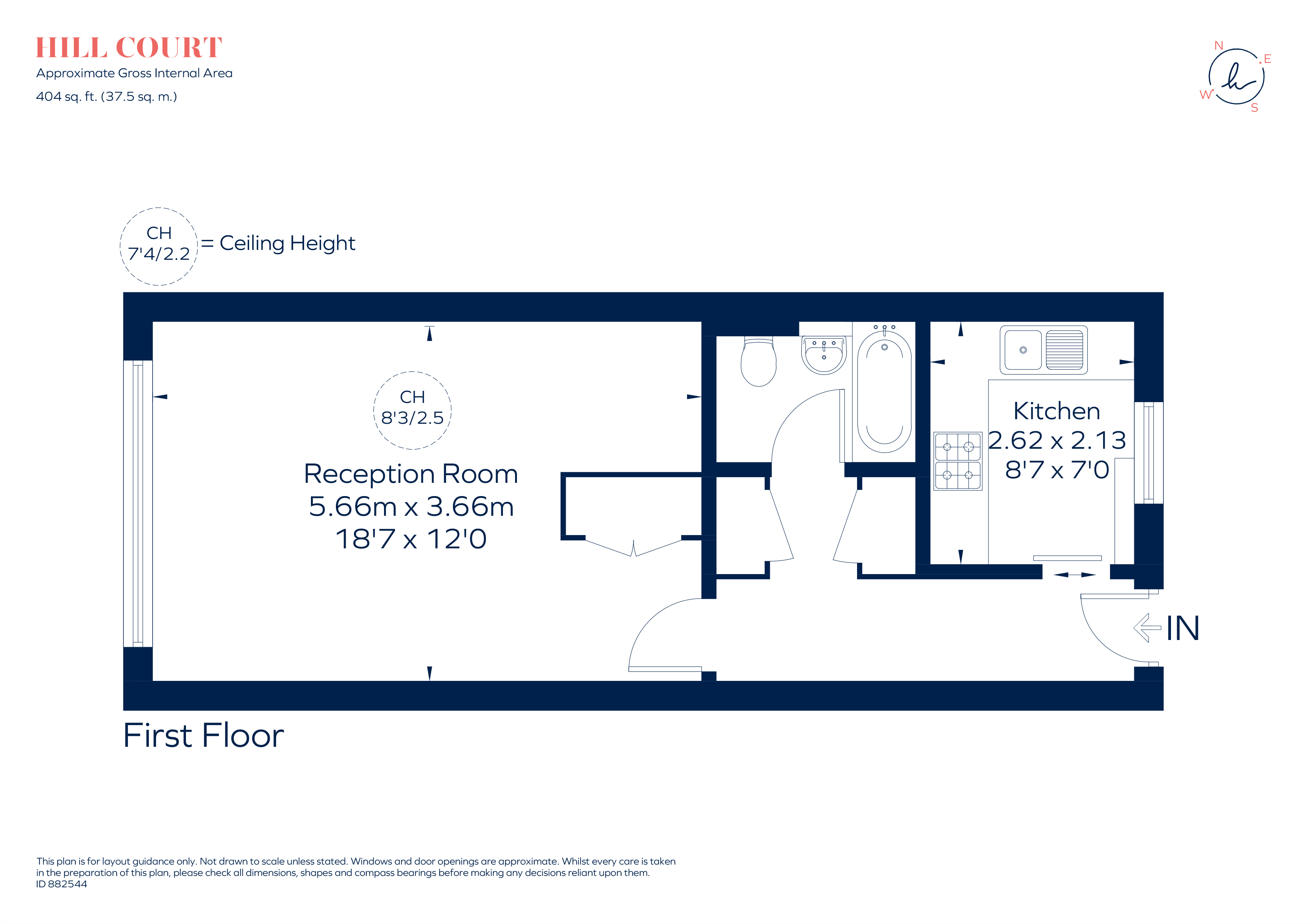 Flat 29, Hill Court, Putney Hill, London floorplan