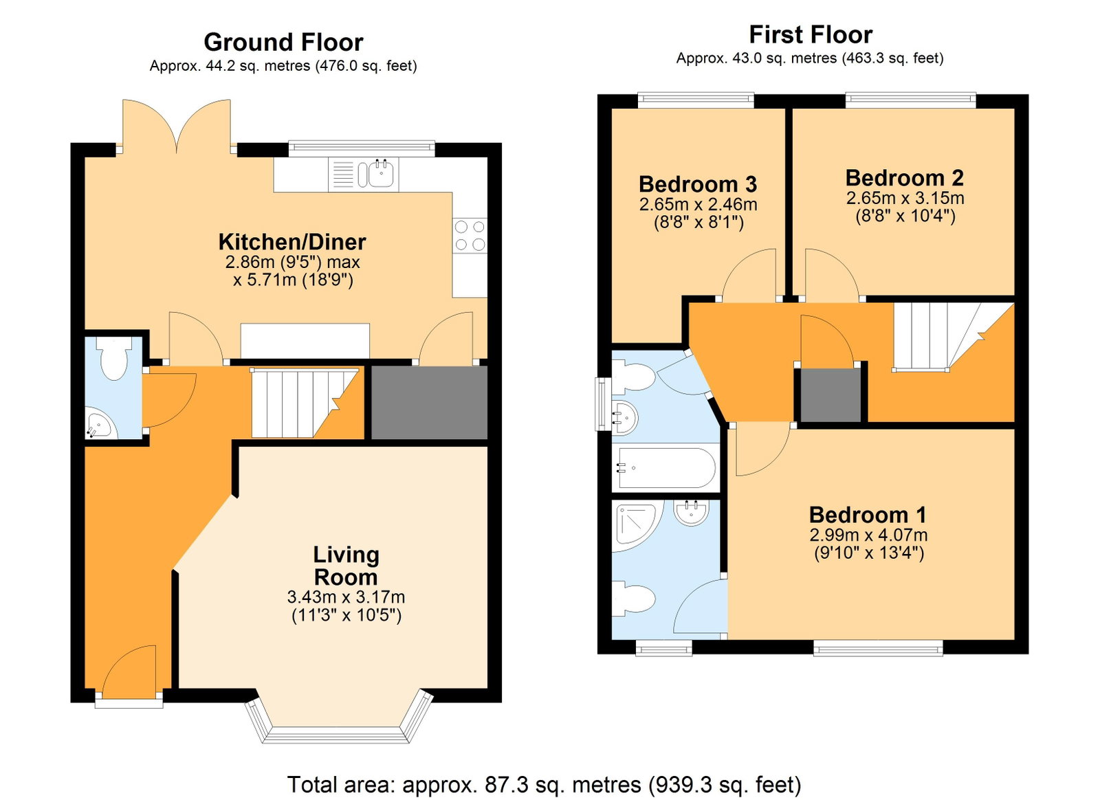 Gwern Close, Cardiff floorplan