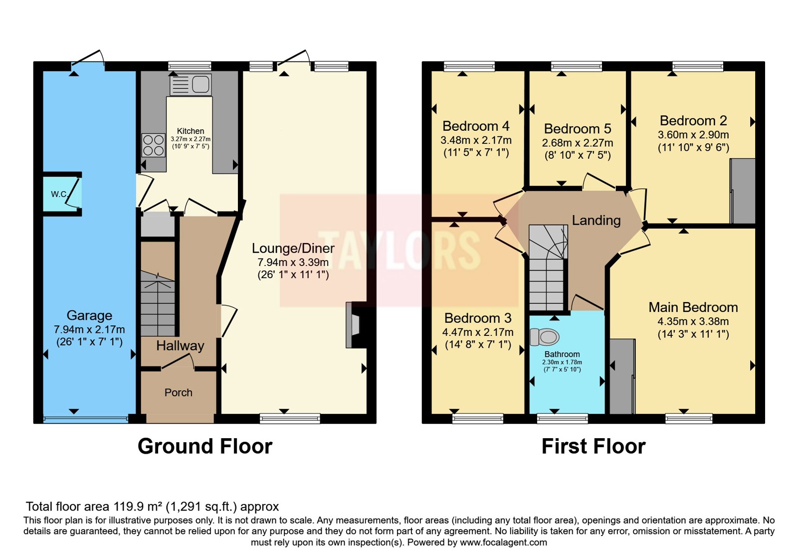 80, Pinewood Road, Northamptonshire floorplan