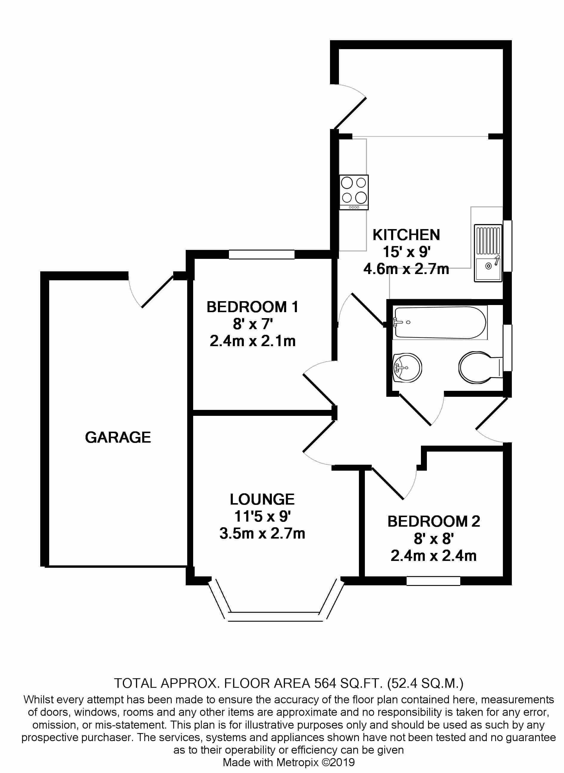 2 Bedrooms Bungalow for sale in Windsor Avenue, Clacton-On-Sea, Essex CO15