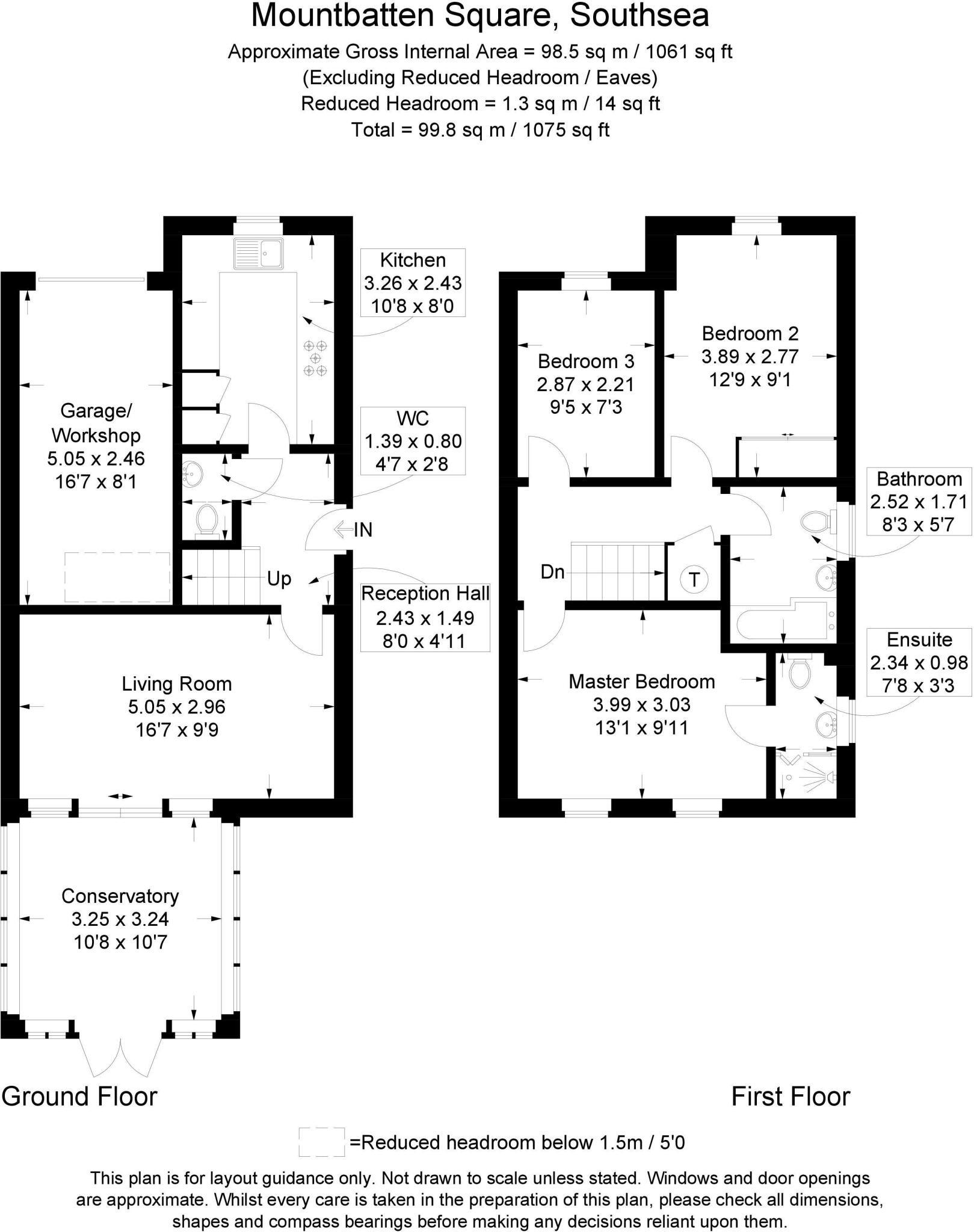7, Mountbatten Square, Southsea floorplan