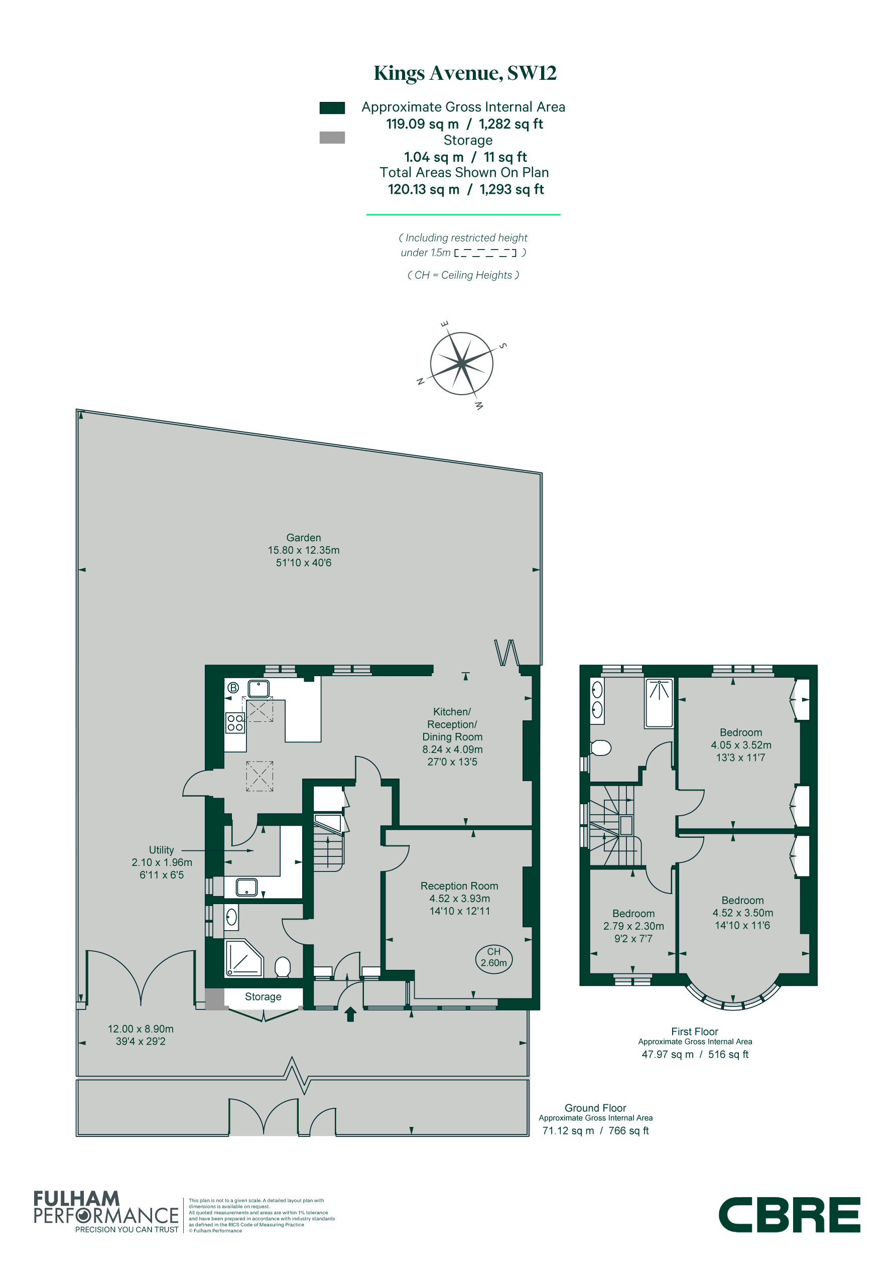 213, Kings Avenue, London floorplan
