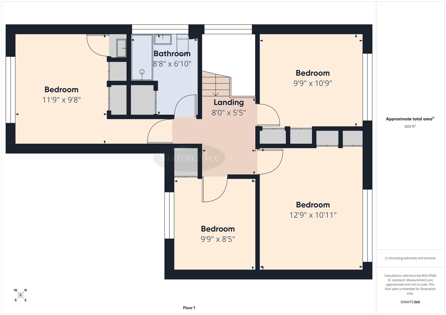24, Chaddesden Close, Dronfield floorplan