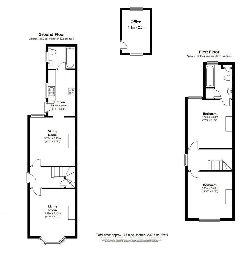 42, Well Lane, Woking floorplan