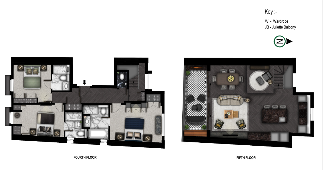 Prince of Wales Terrace, London floorplan