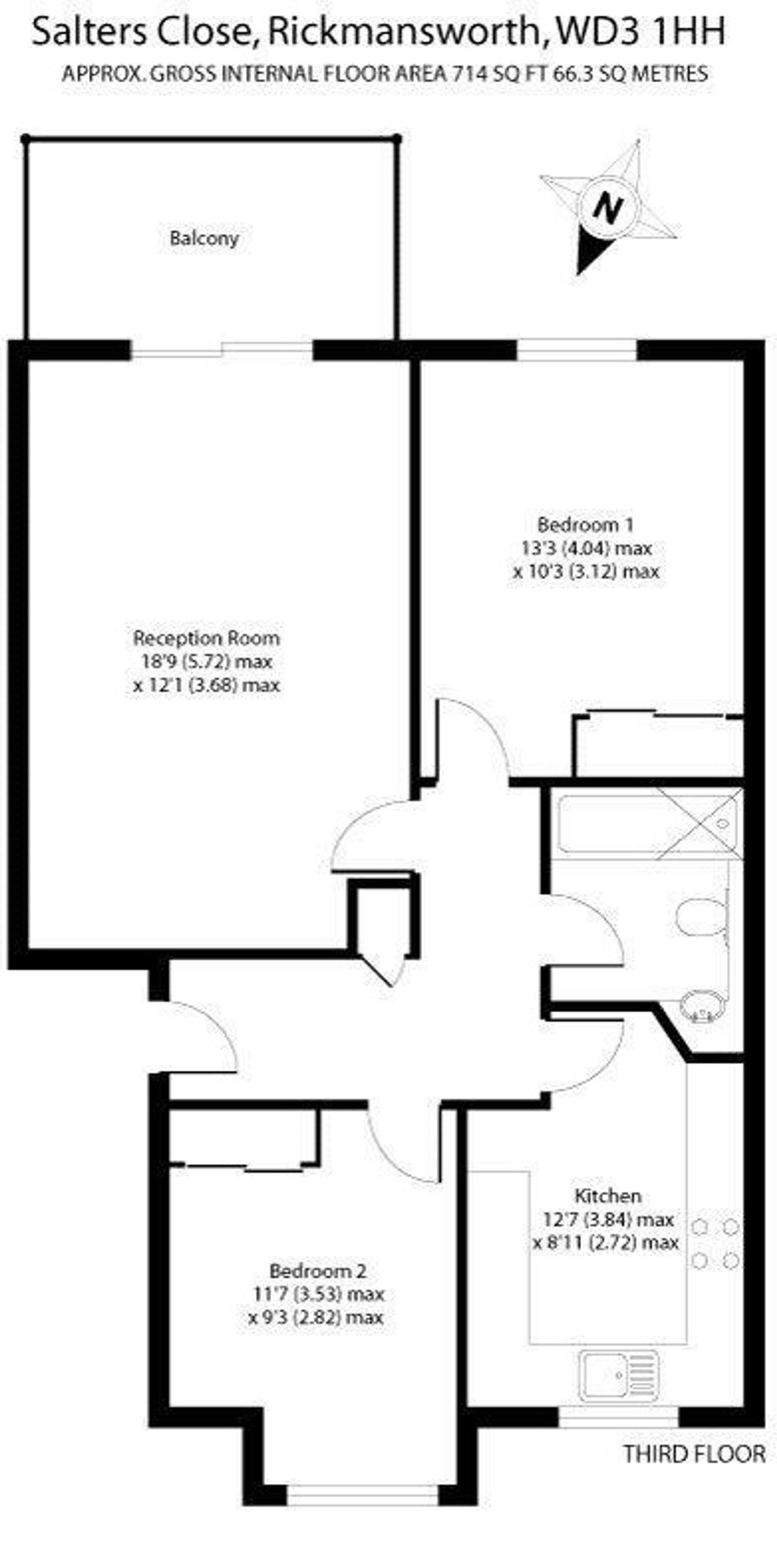 43 Salters Close, Rickmansworth floorplan