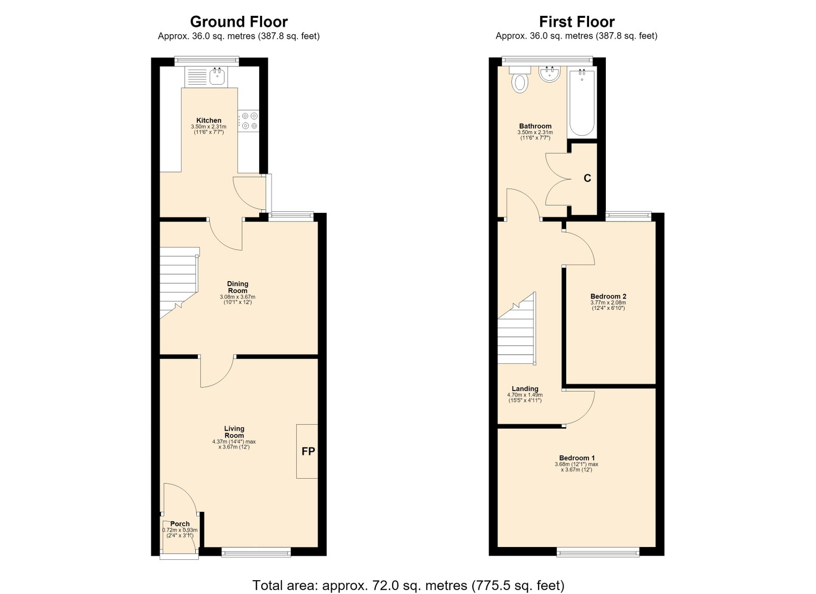 11, Field Street, Skelmersdale floorplan