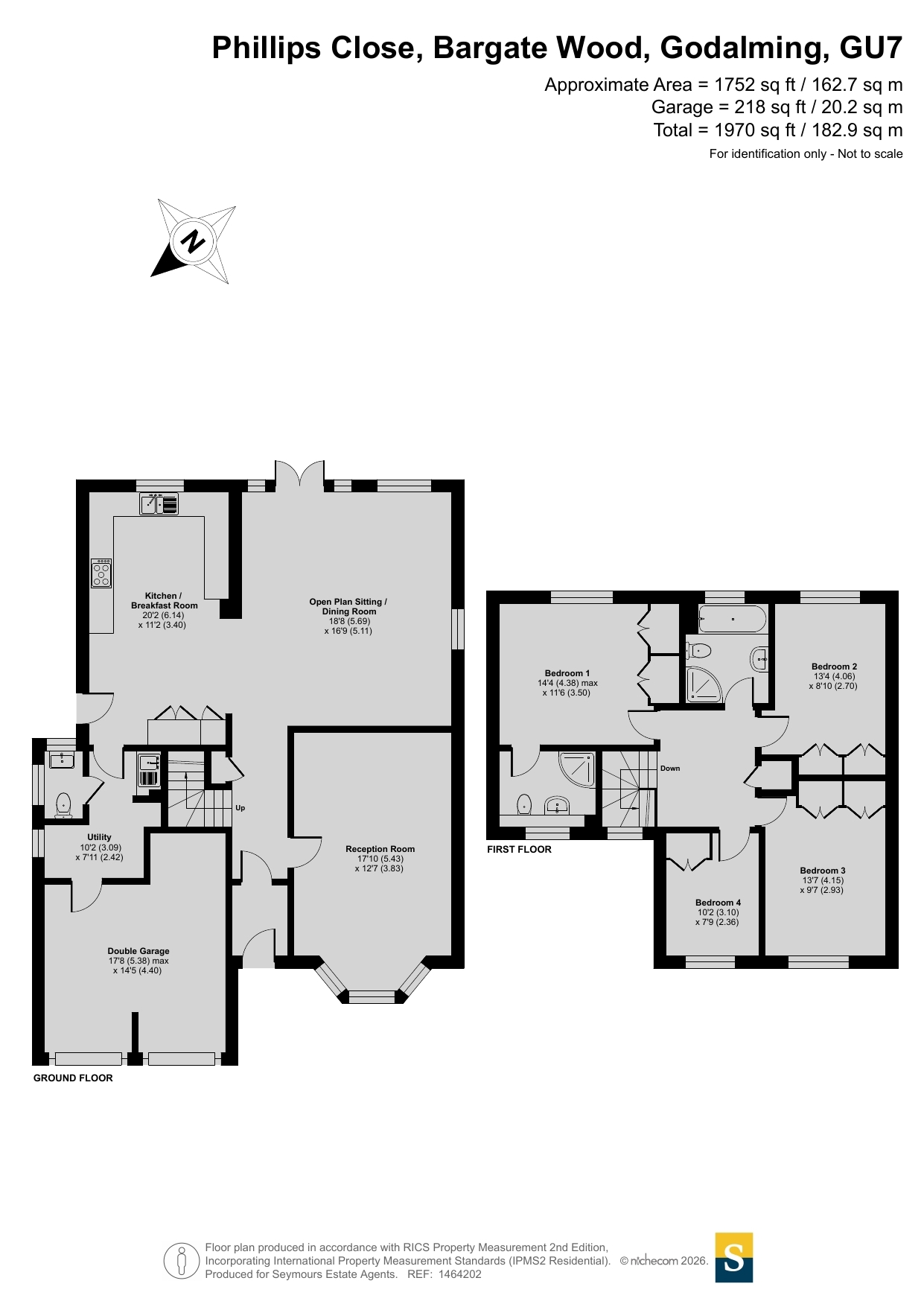 24, Phillips Close, Godalming floorplan